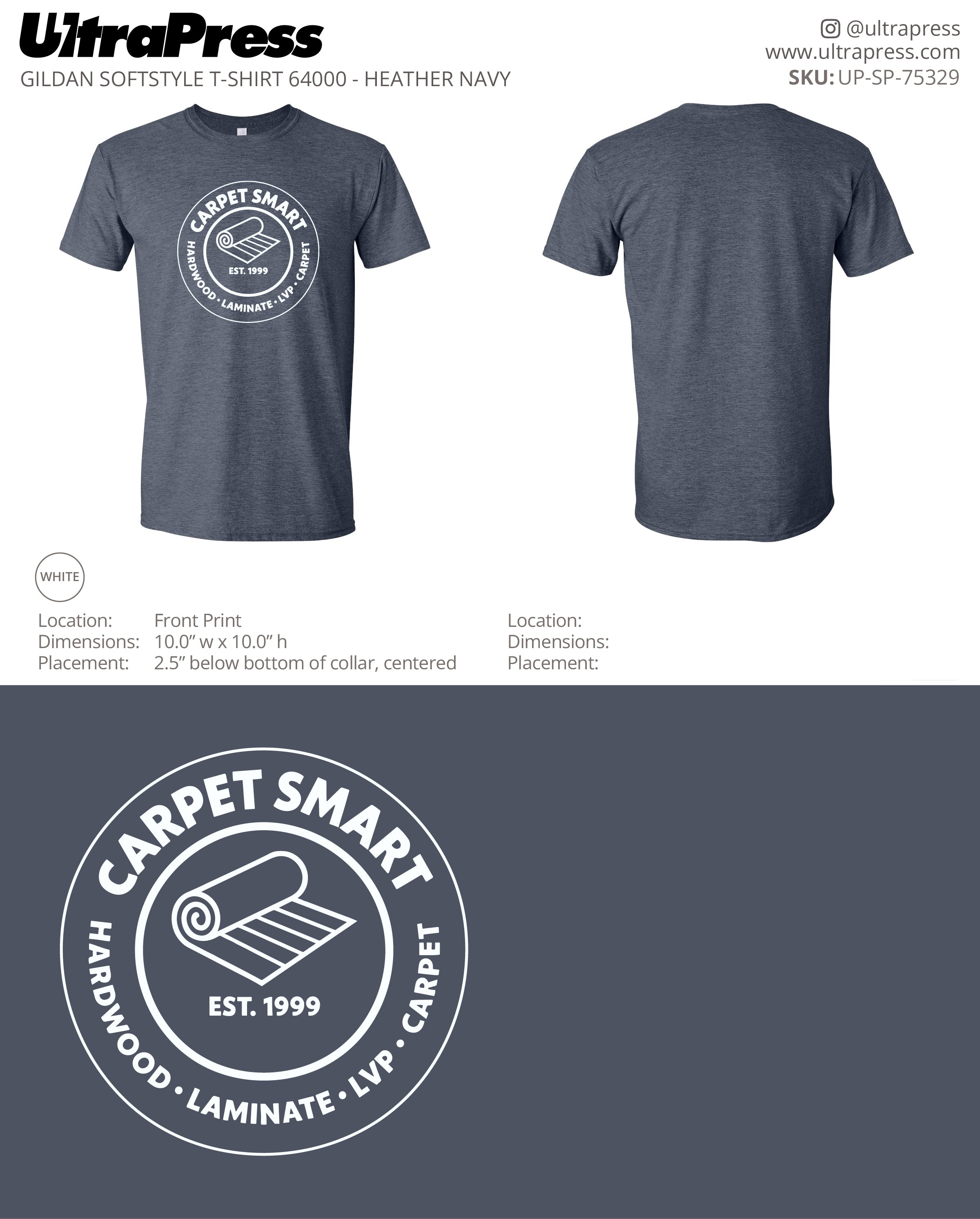 UP-SP-75329 Carpet Smart - Timothy Potter 100 Min Qty (Bulk)