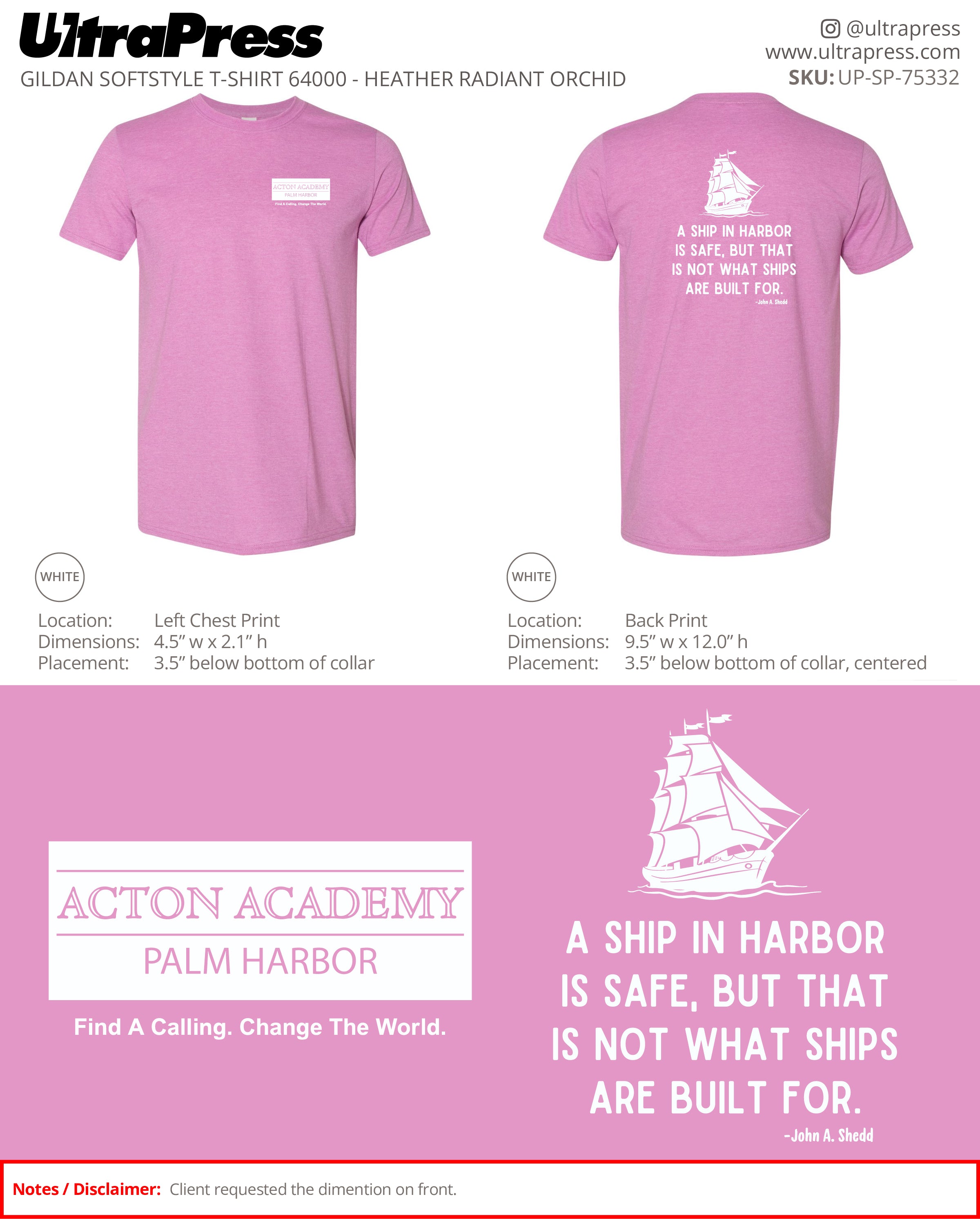 UP-SP-75332 Action Academy - Rob Moody 100 Pieces Package (Bulk)