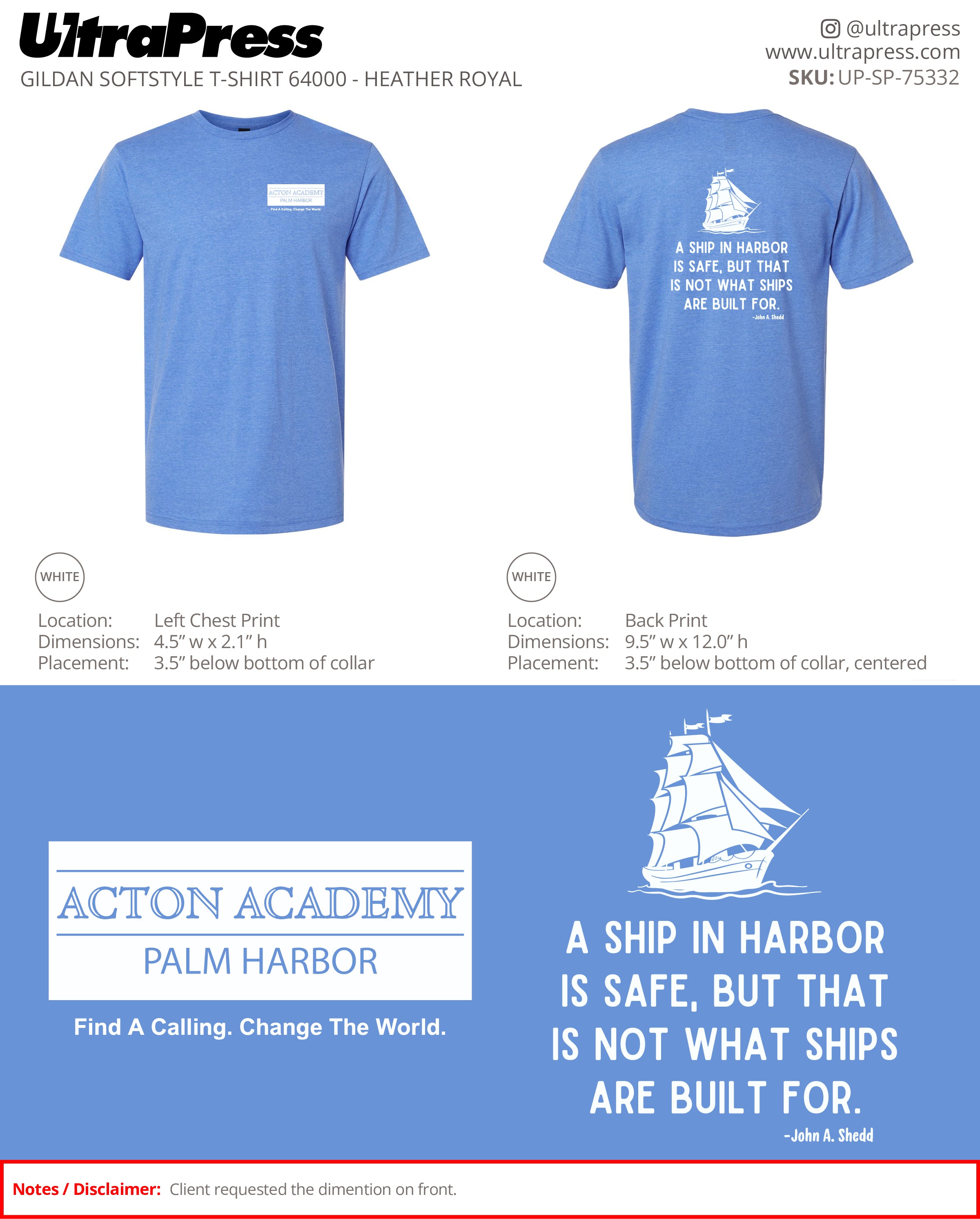 UP-SP-75332 Action Academy - Rob Moody 100 Pieces Package (Bulk)