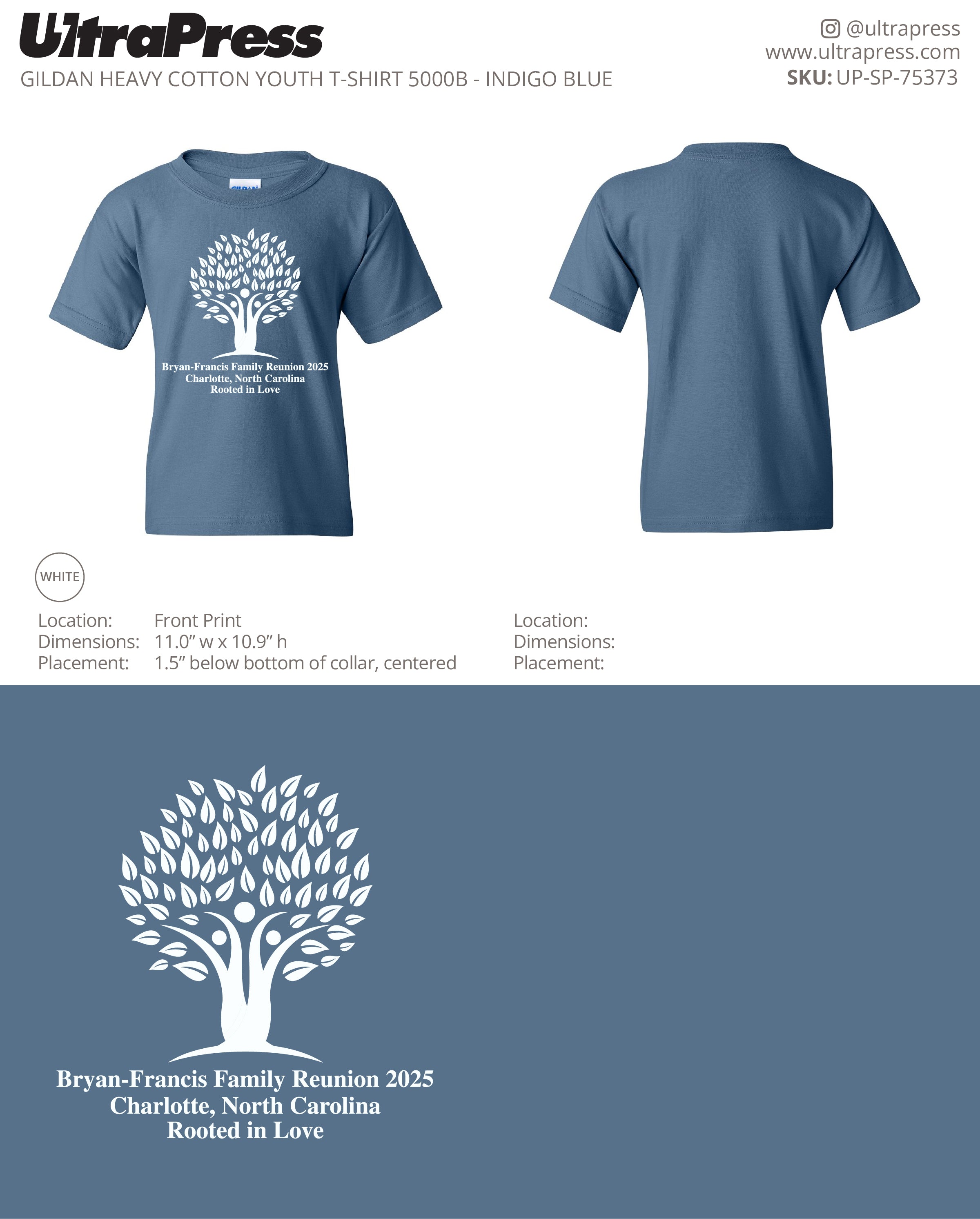 UP-SP-75373 Bryan Francis Family Reunion 2025 - Anita Thurman 100 Min Qty (Bulk)