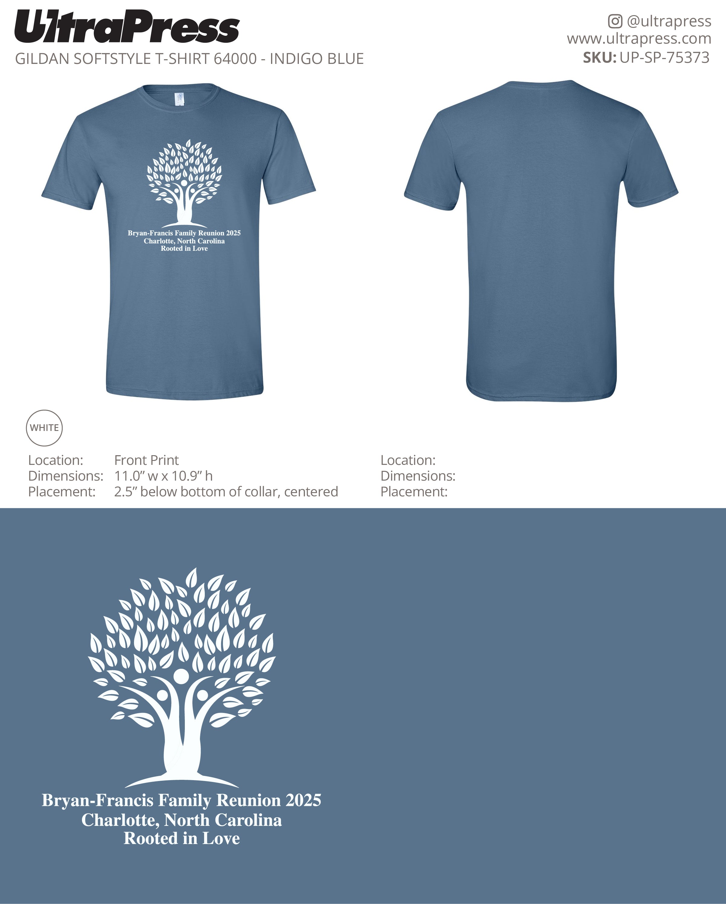 UP-SP-75373 Bryan Francis Family Reunion 2025 - Anita Thurman 100 Min Qty (Bulk)