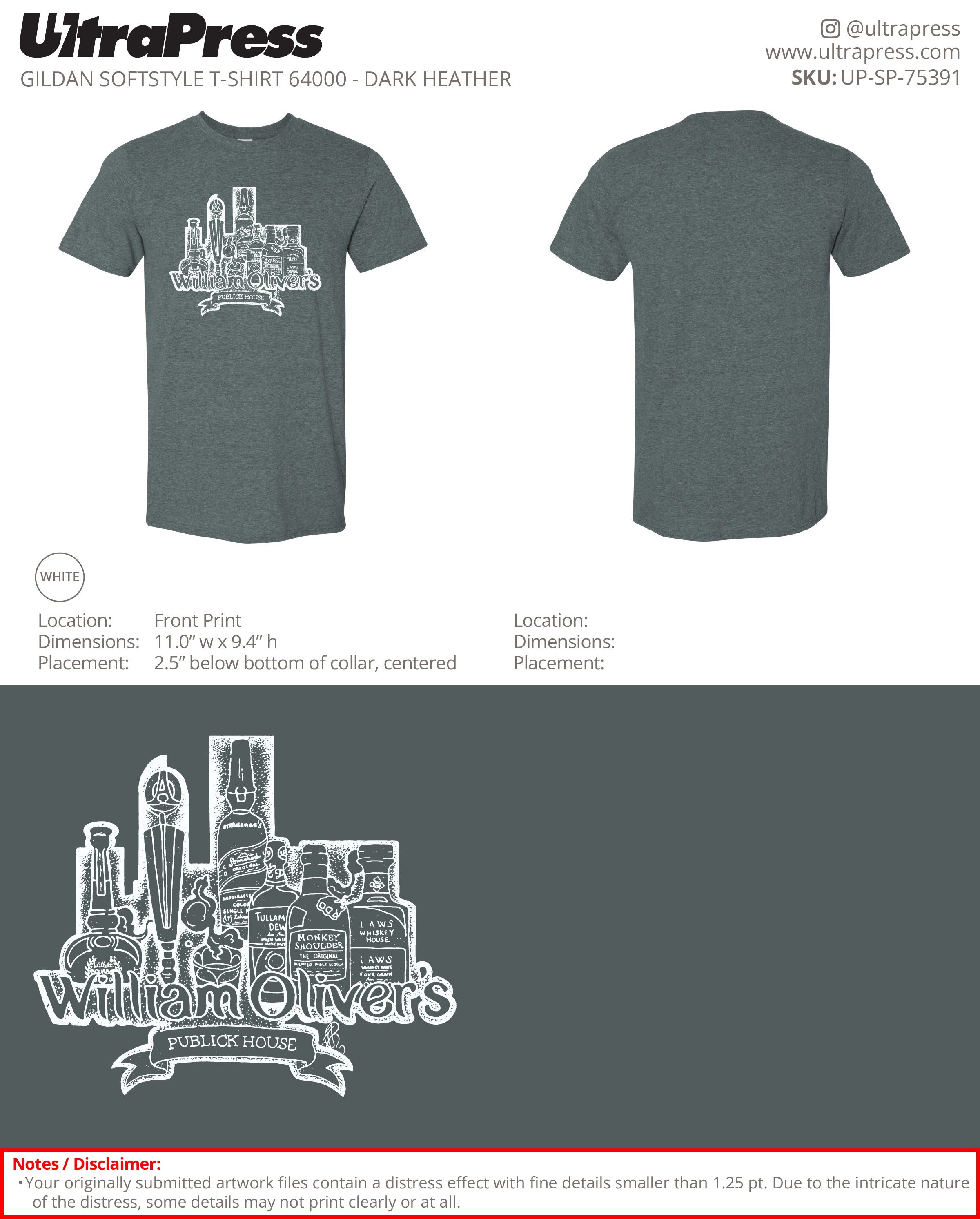 UP-SP-75391 William Oliver's Publick House - Ryan Wallace 100 Min Qty (Bulk)