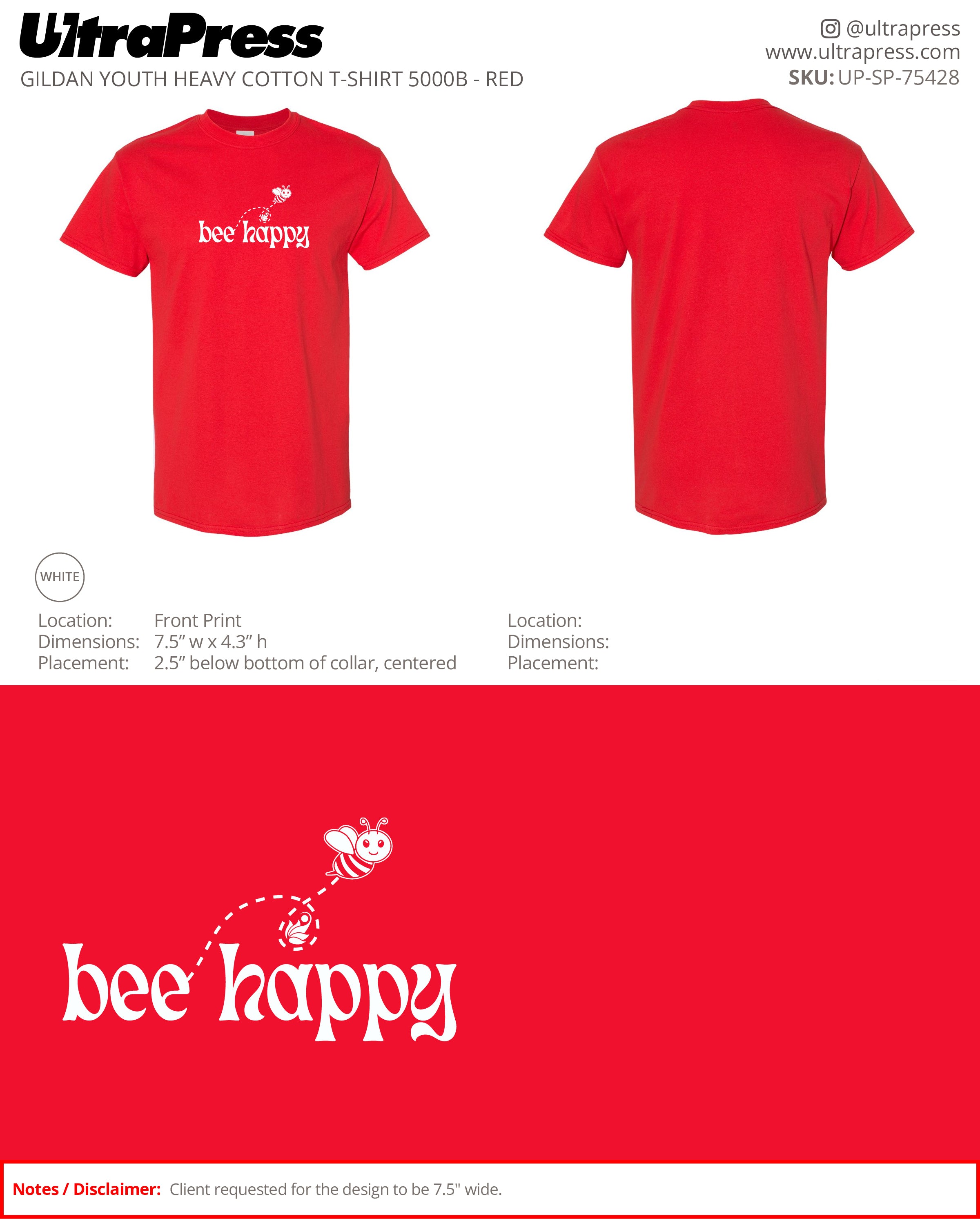 UP-SP-75428 Bee Happy - Nicole Pham 100 Min Qty (Bulk)