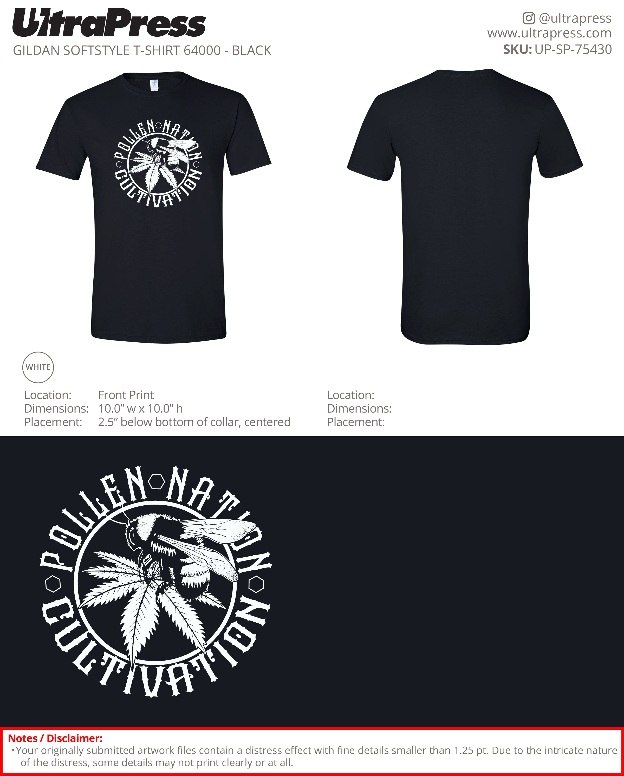 UP-SP-75430 Pollen Nation Cultivation - Jason Adams 100 Min Qty (Bulk)