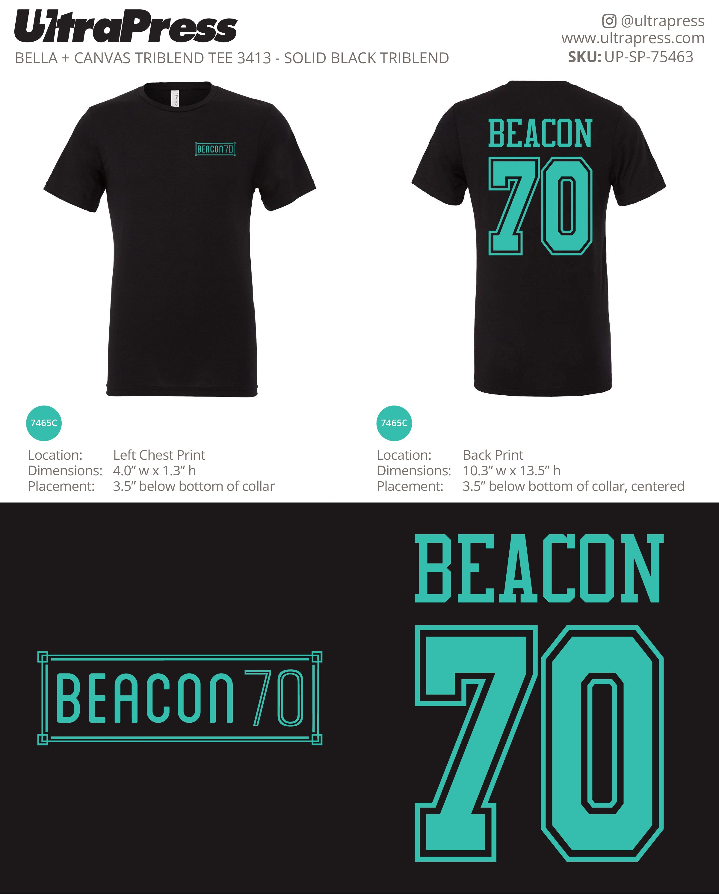 UP-SP-75463 Beacon 70 Logo 2025 48 Min Qty (Bulk)