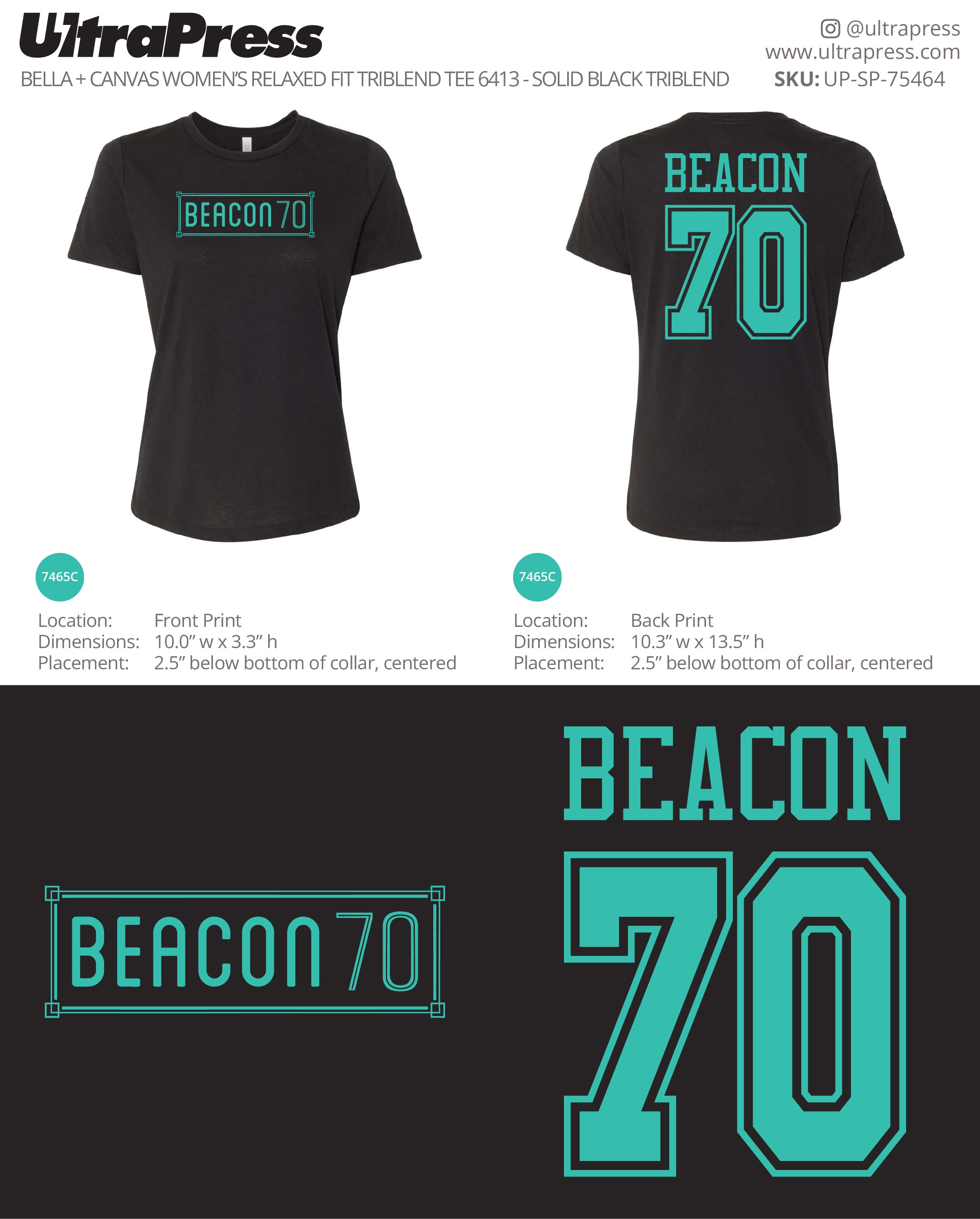 UP-SP-75464 Beacon 70 Logo Ladies 2025 48 Min Qty (Bulk)