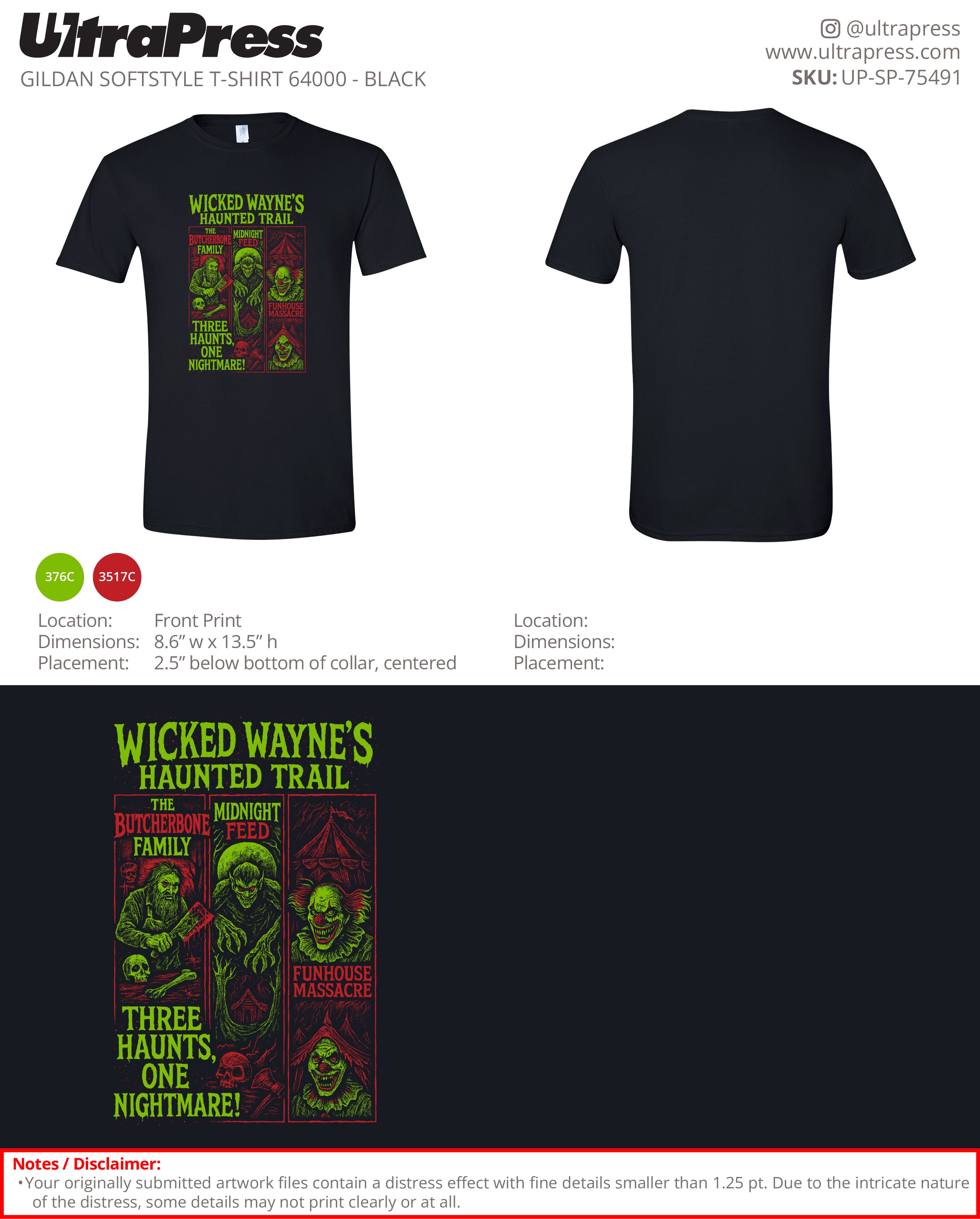 UP-SP-75491 Wicked Wayne's Haunted Trail - Dewayne Cliftony 100 Min Qty (Bulk)