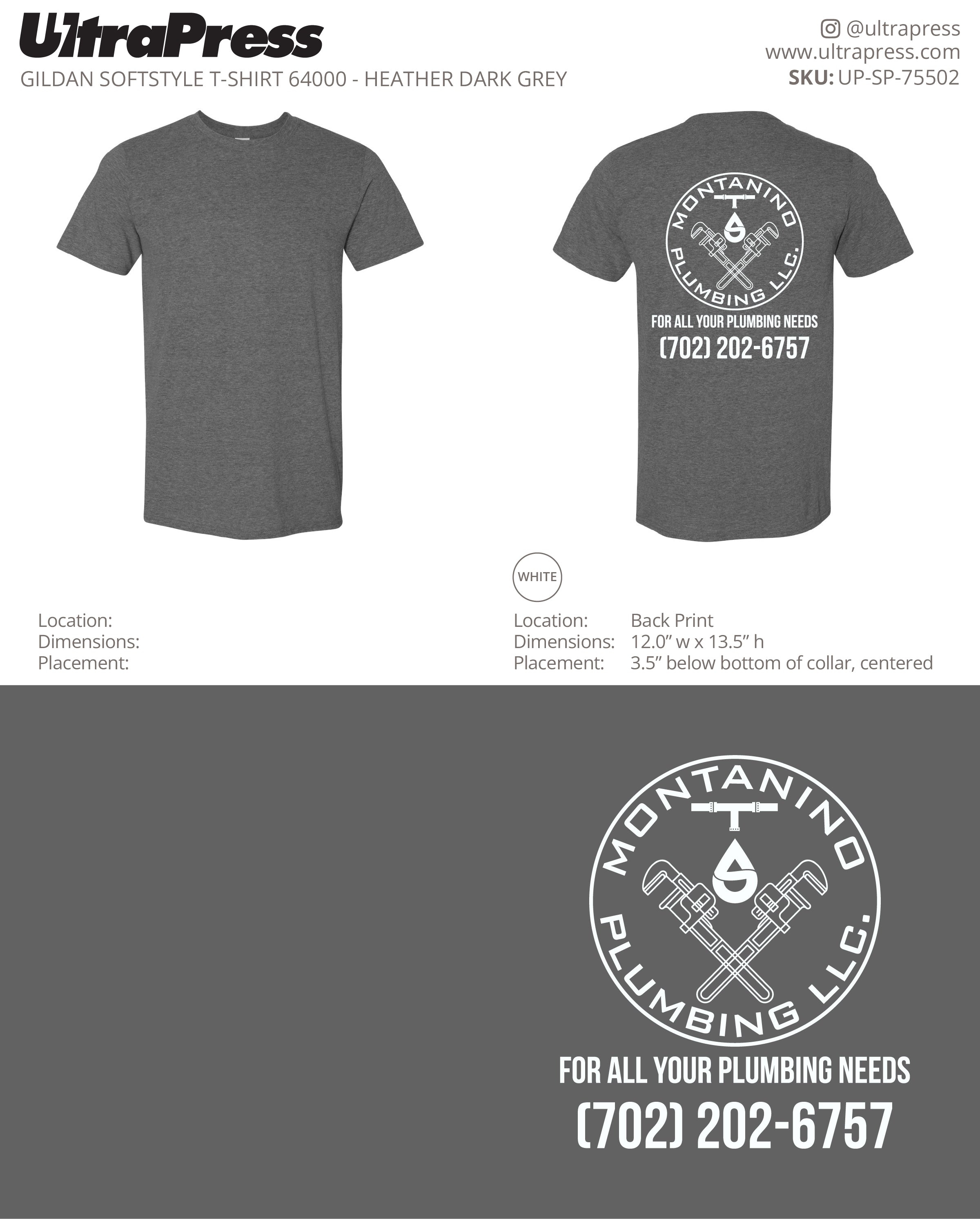 UP-SP-75502 Montanino Plumbing LLC - Silvia 100 Min Qty (Bulk)