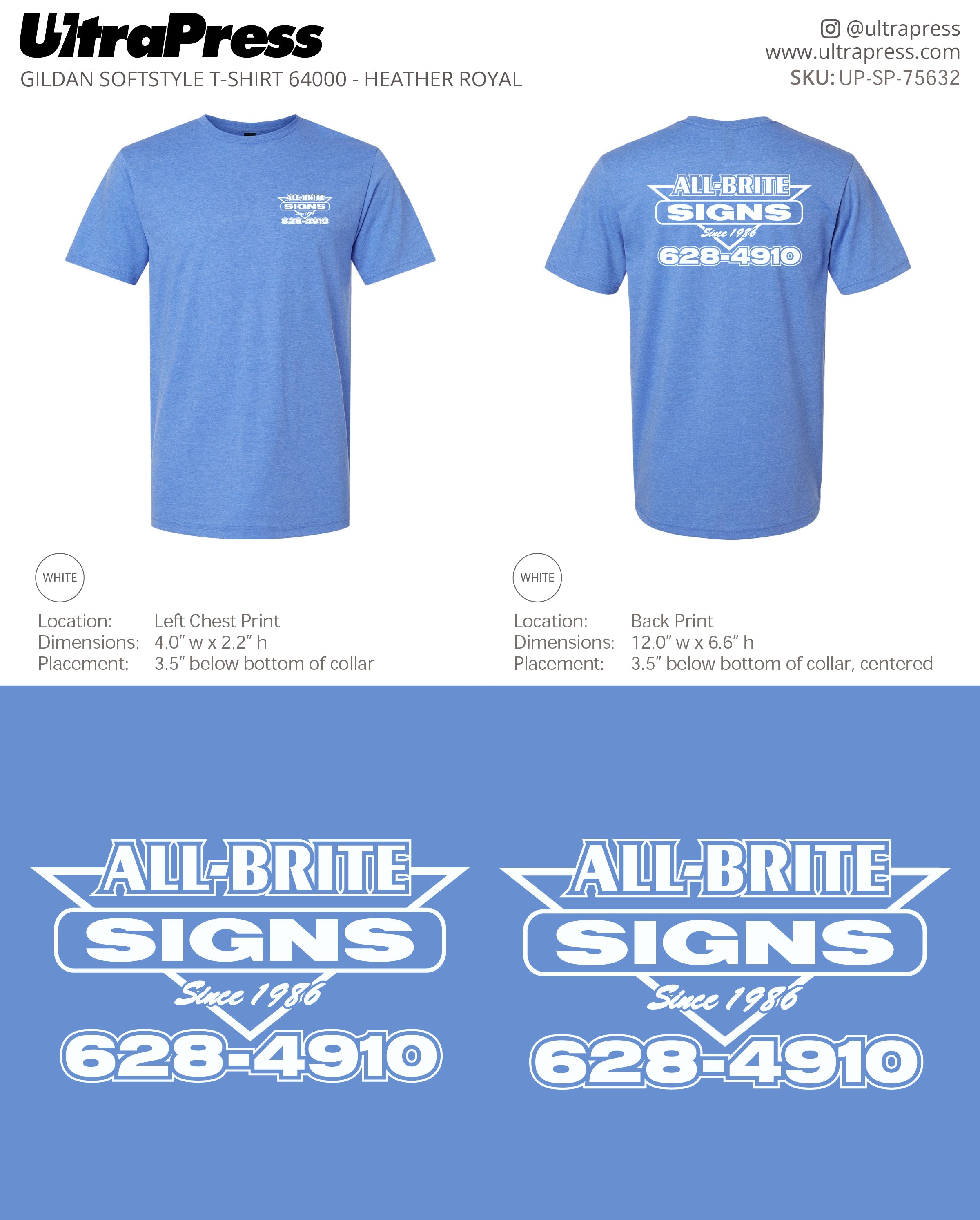 UP-SP-75632 All-Brite Signs - John Nemeth 100 Min Qty (Bulk)