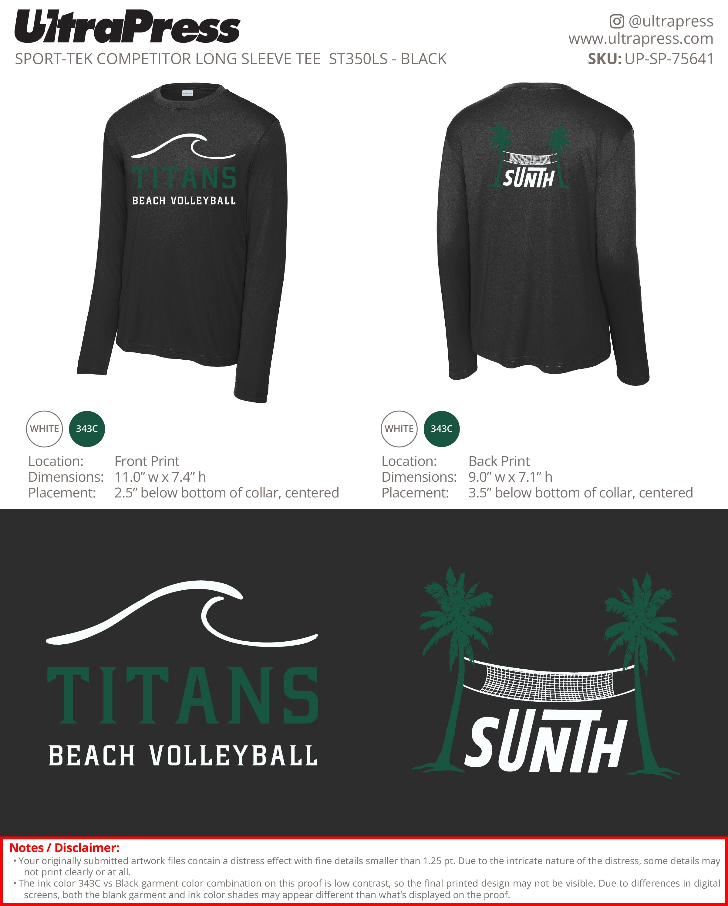 UP-SP-75641 Titan Sunth - Kaiden Campbell 48 Min Qty (Bulk)