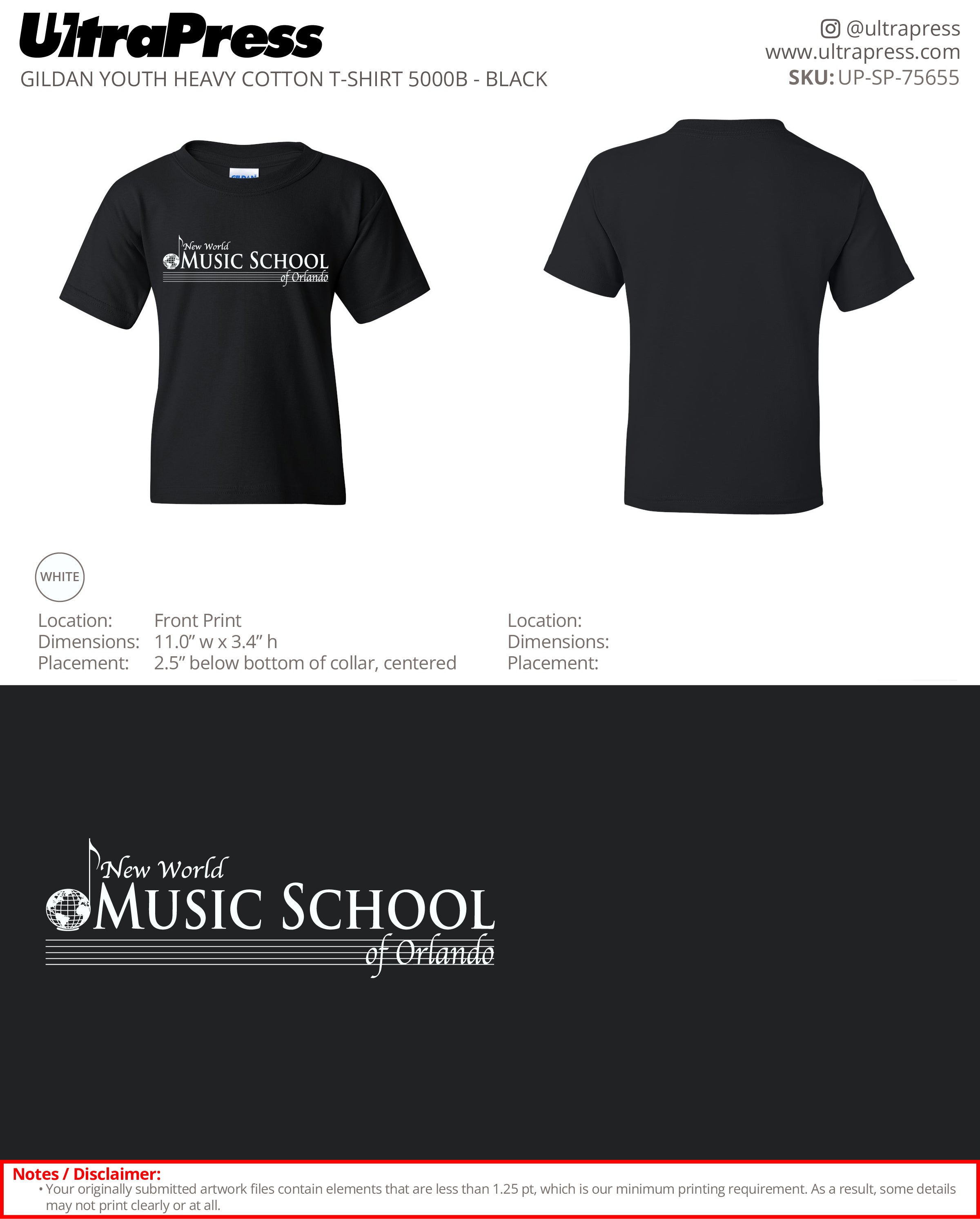 UP-SP-75655 New World Music School YOUTH - Gabriel De David 100 Min Qty (Bulk)