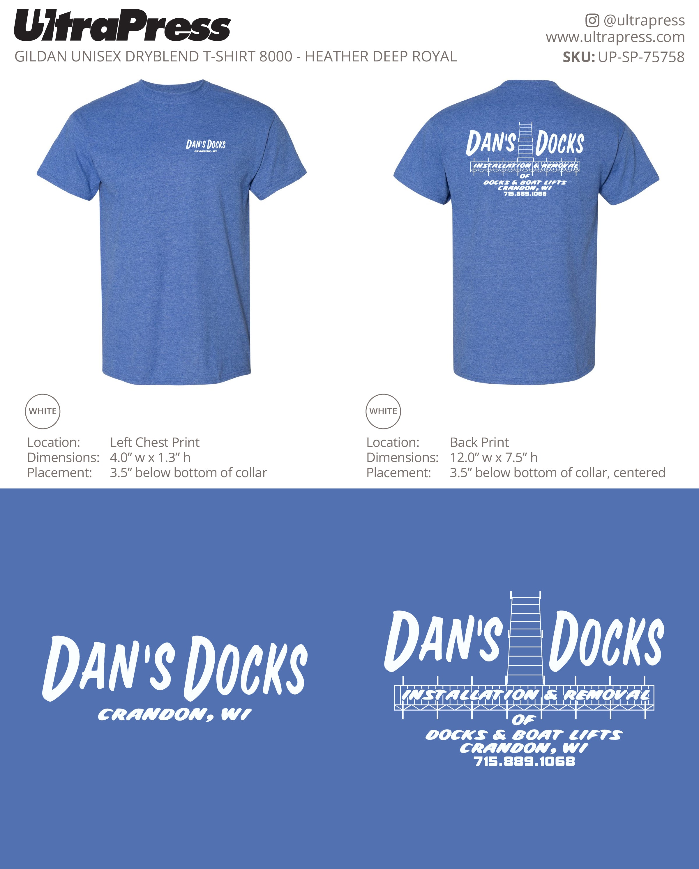 UP-SP-75758 Dan's Docks - Macy Packard 100 Min Qty (Bulk)