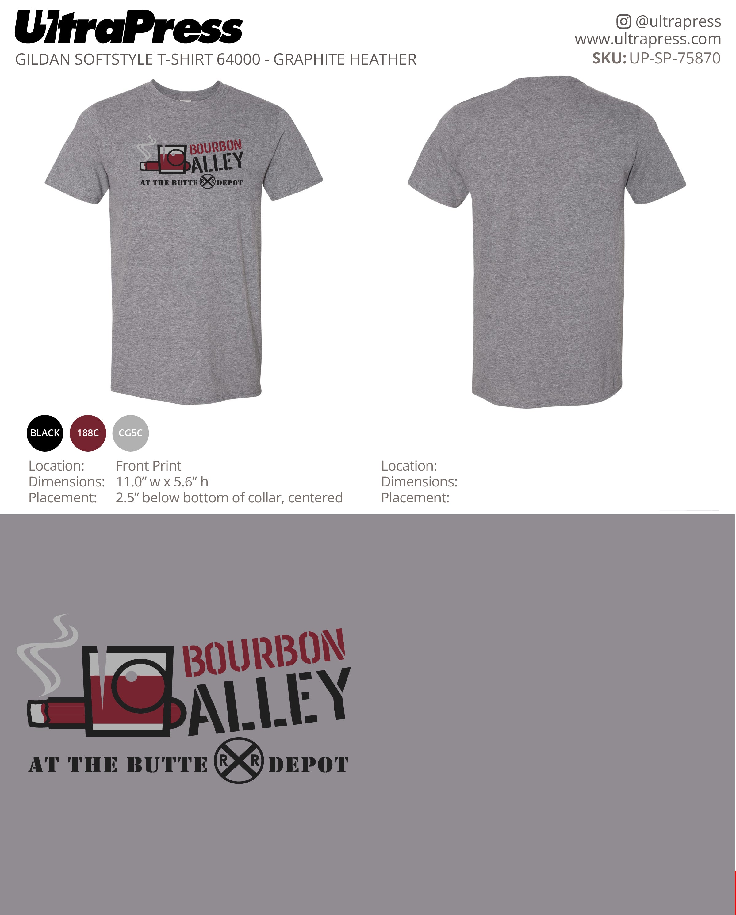 UP-SP-75870 Bourbon Alley Butte Depot - Bill Fisher - 100 Min Qty (Bulk)
