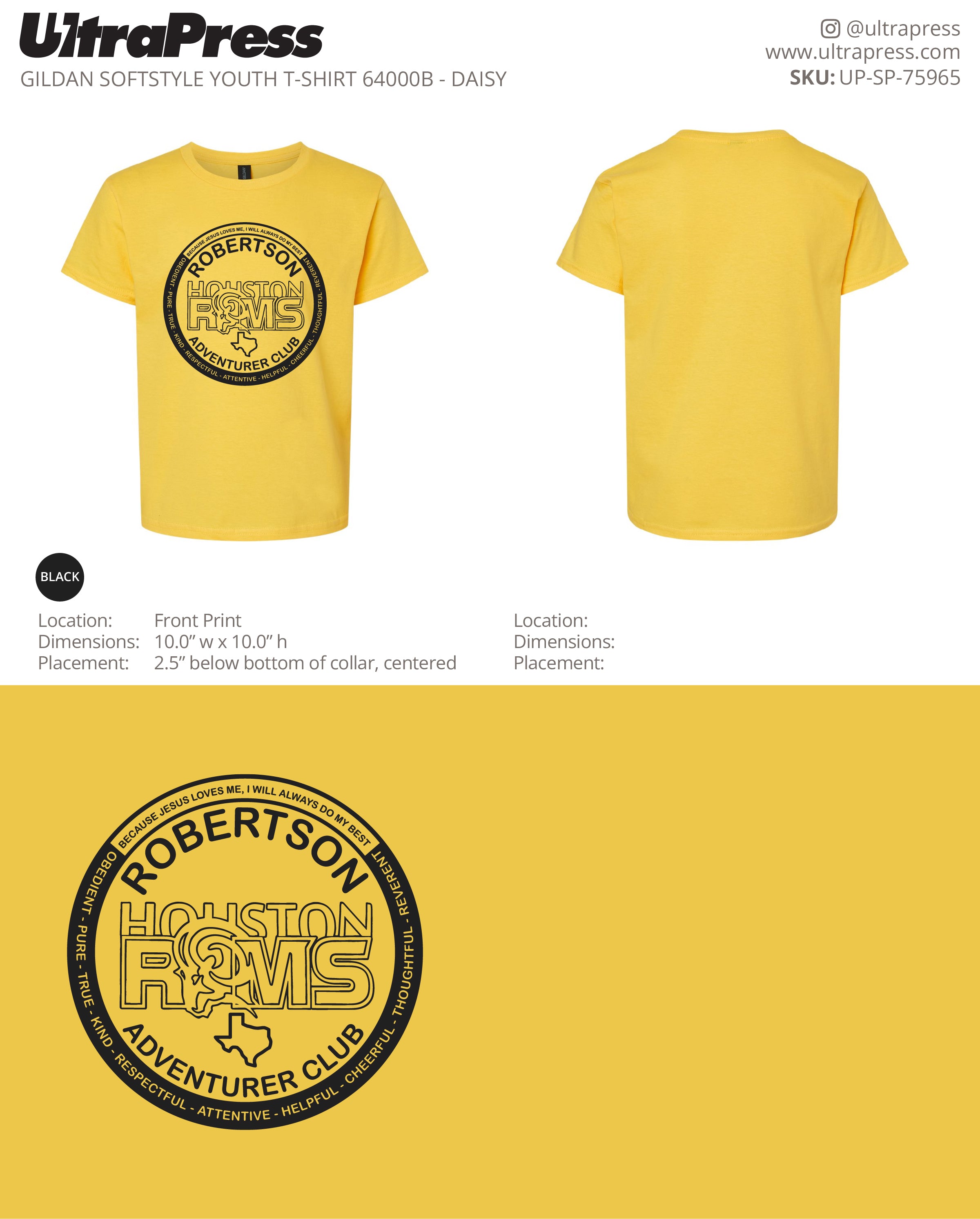 UP-SP-75965 Robertson Adventurer Club - April Vieyra 100 Min Qty (Bulk)