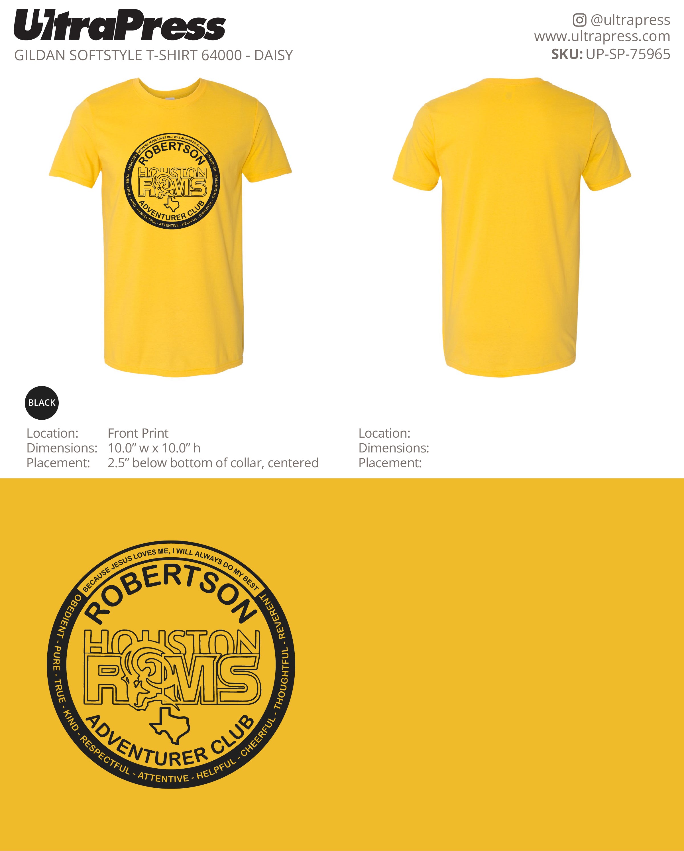 UP-SP-75965 Robertson Adventurer Club - April Vieyra 100 Min Qty (Bulk)