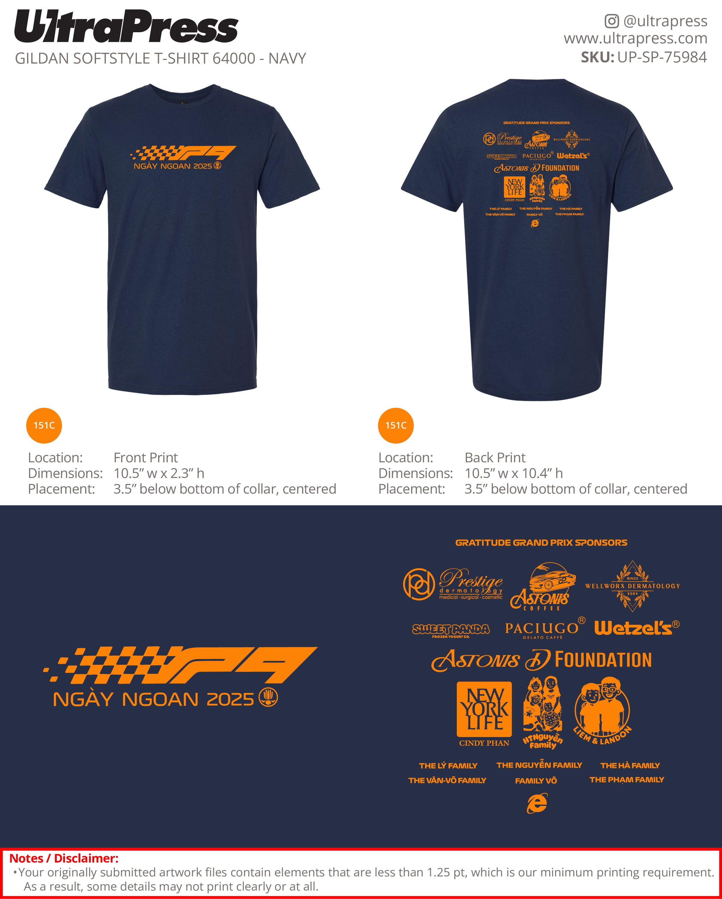 UP-SP-75984 Grand Prix Formula 1 - Phong Doan 100 Min Qty (Bulk)