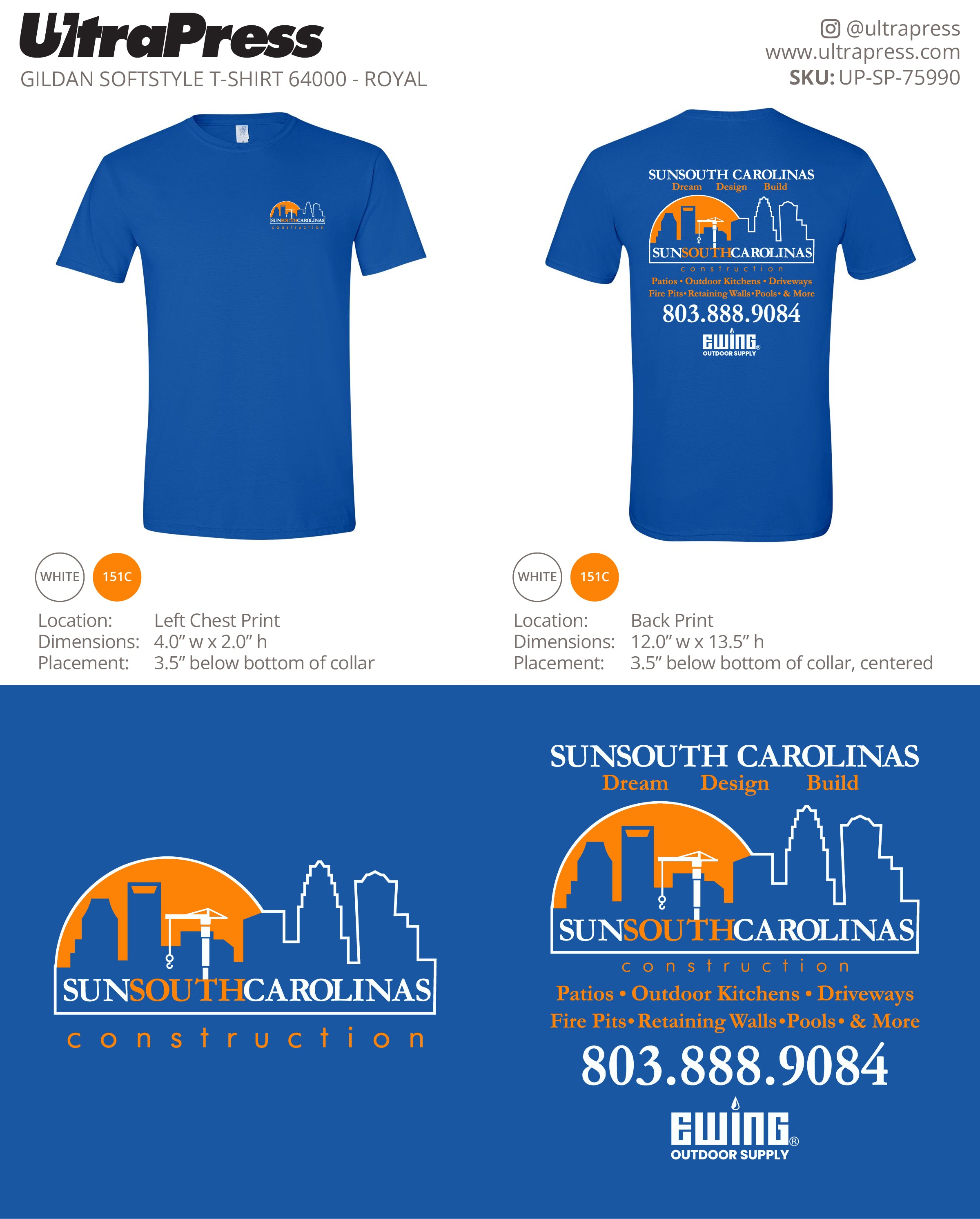 UP-SP-75990 Sun South Carolinas (2 Color Logo) - Christina Calzadilla 100 Min Qty (Bulk)