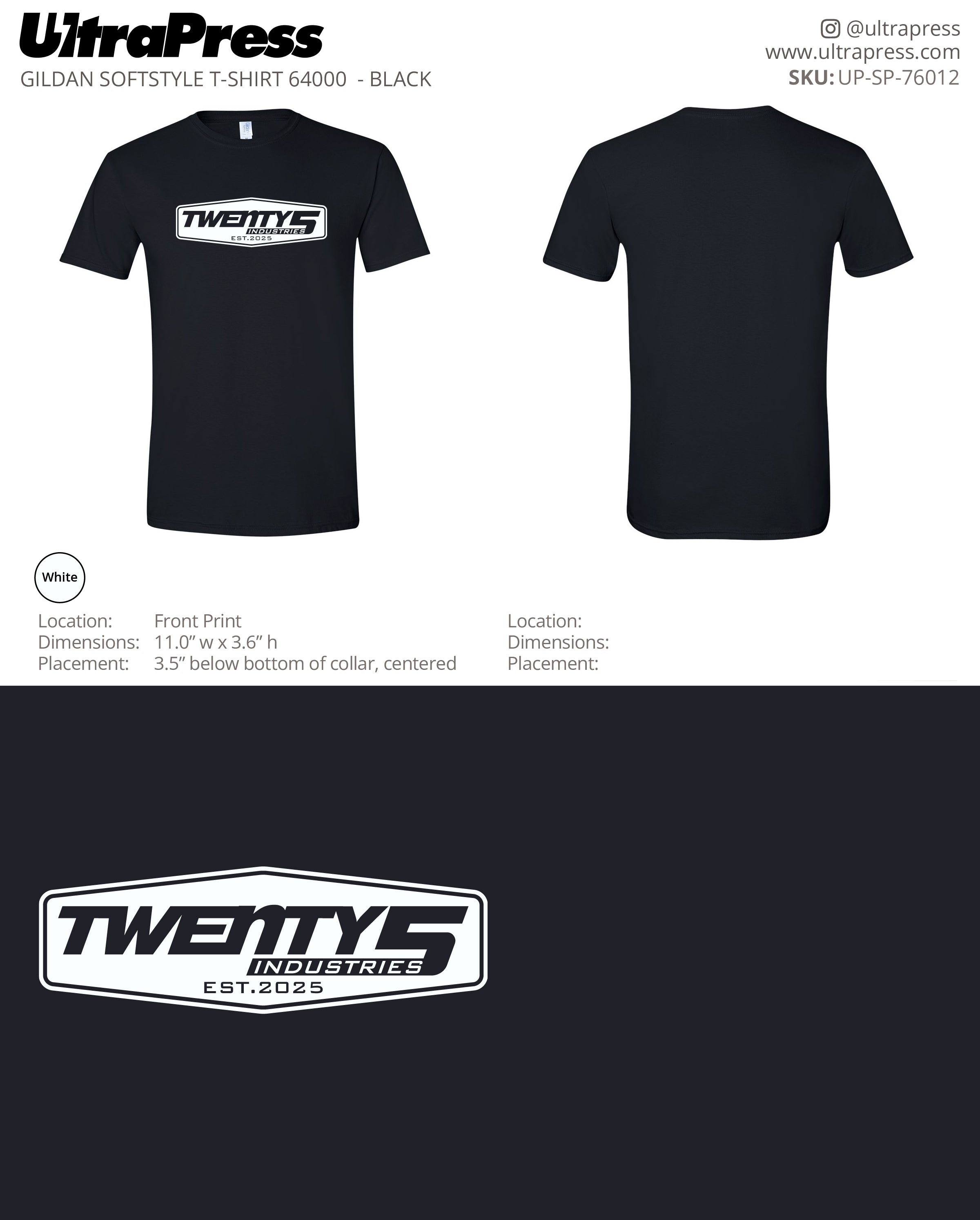 UP-SP-76012 Twenty 5 Industries - Kevin Anderson 100 Pieces Package (Bulk)