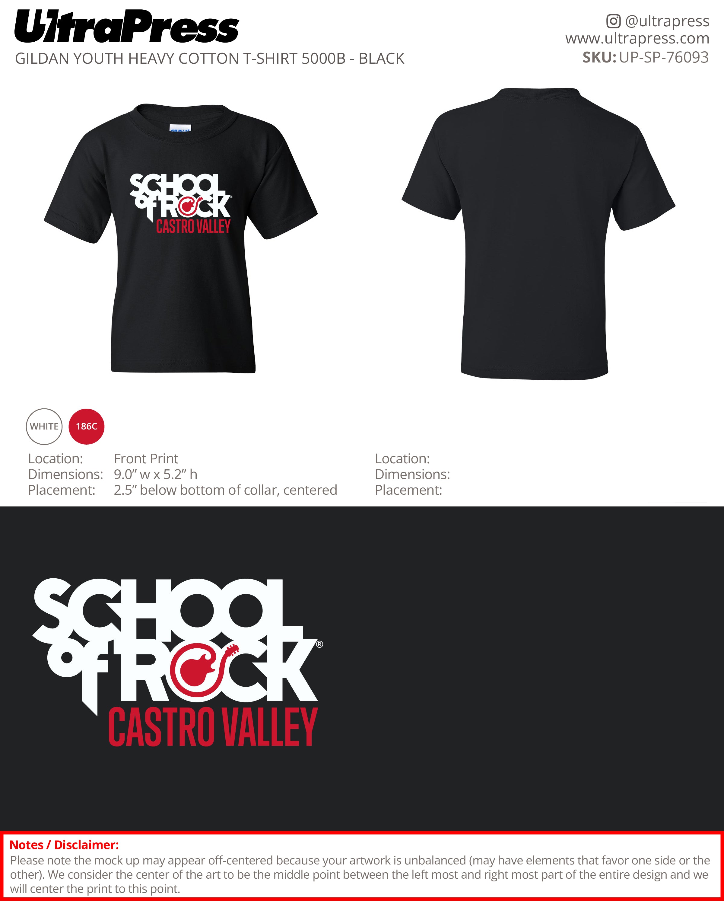 UP-SP-76093 School Of Rock - Gail Paderes 100 Pieces Package (Bulk)