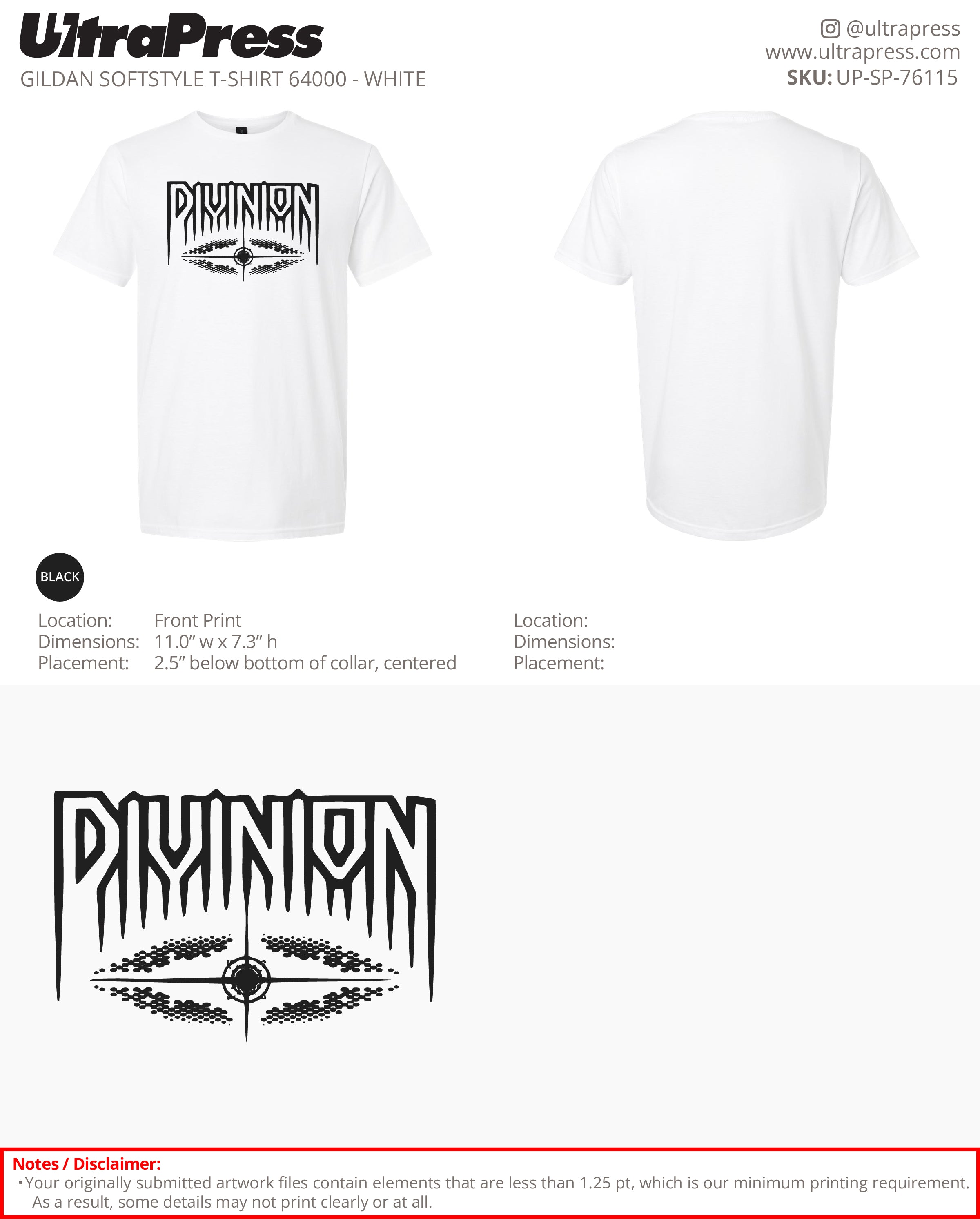 UP-SP-76115 Divinion - Jamie Lopata 100 Min Qty (Bulk)