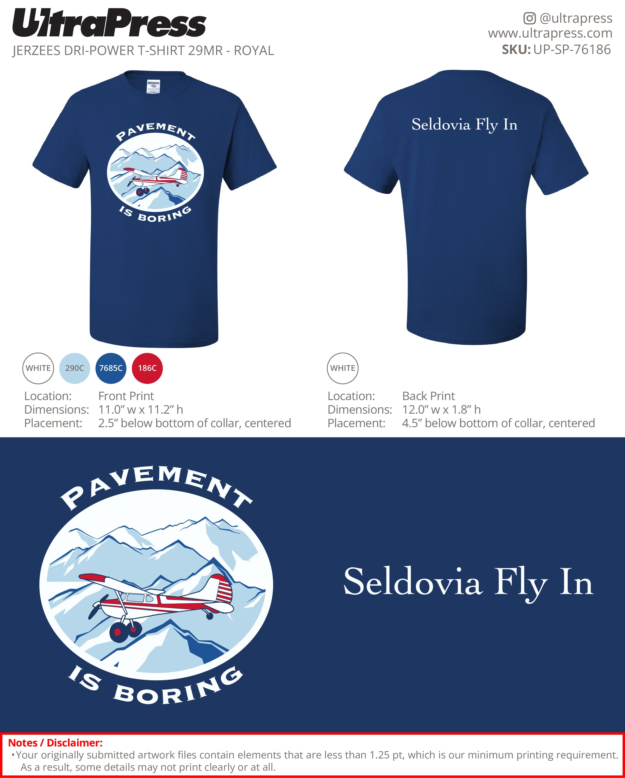 UP-SP-76186 Pavement Is Boring - Stephanie Blanchard 100 Min Qty (Bulk)