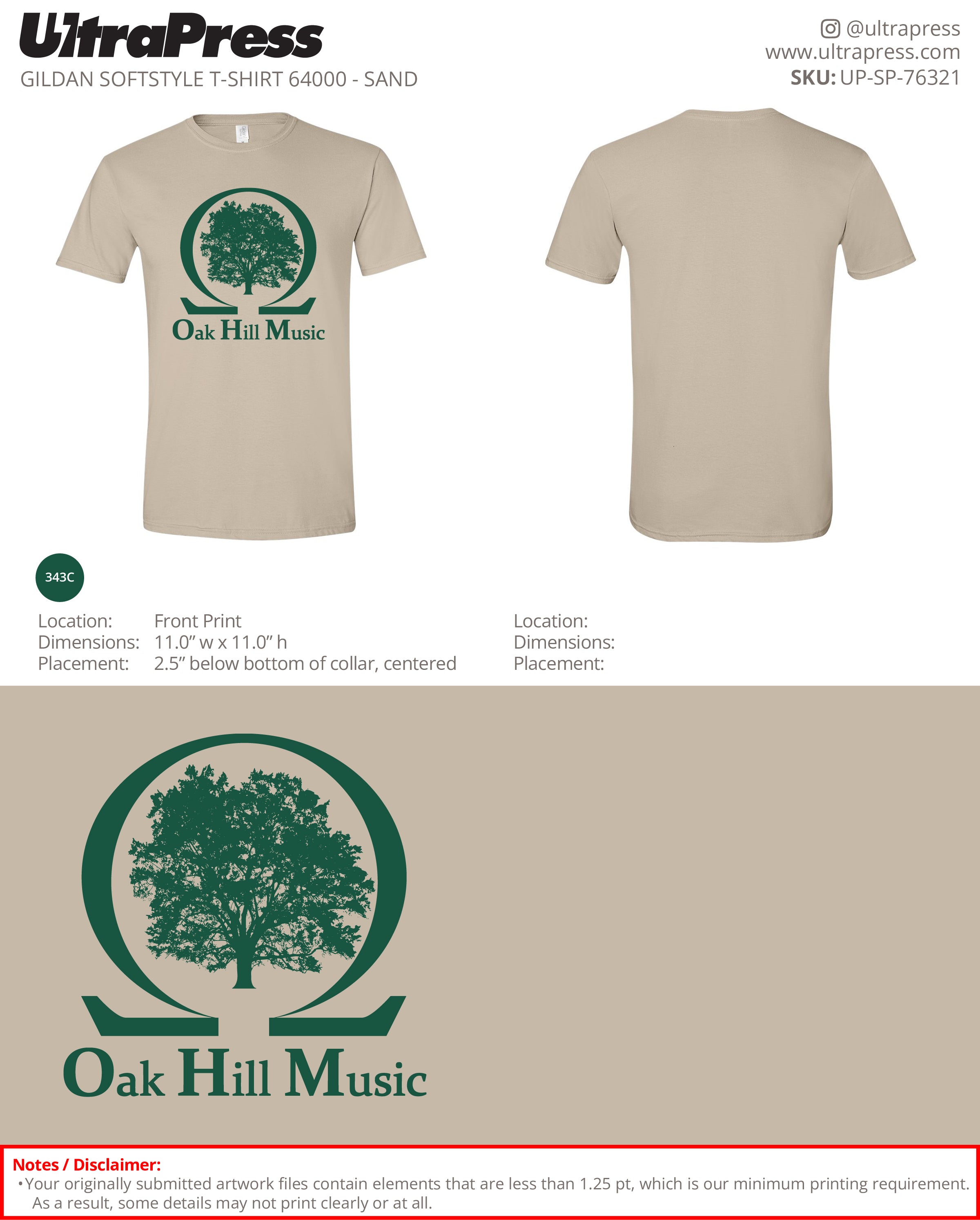 UP-SP-76321 Oak Hill Music - Jay Frigoletto 50 Min Qty (Bulk)