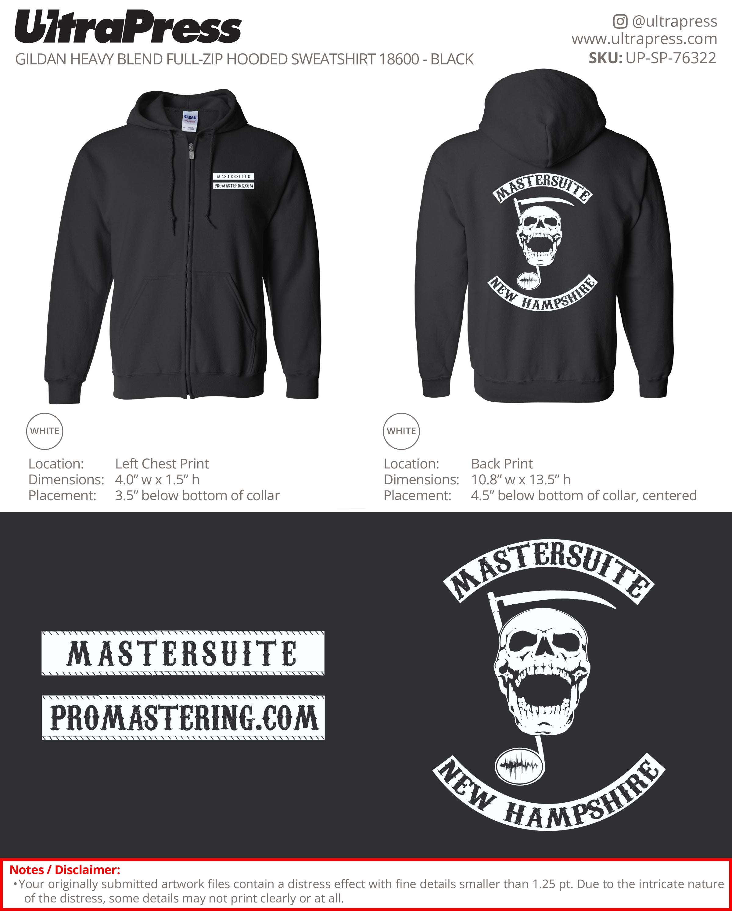 UP-SP-76322 Mastersuite Hoodies - Jay Frigoletto 24 Min Qty (Bulk)