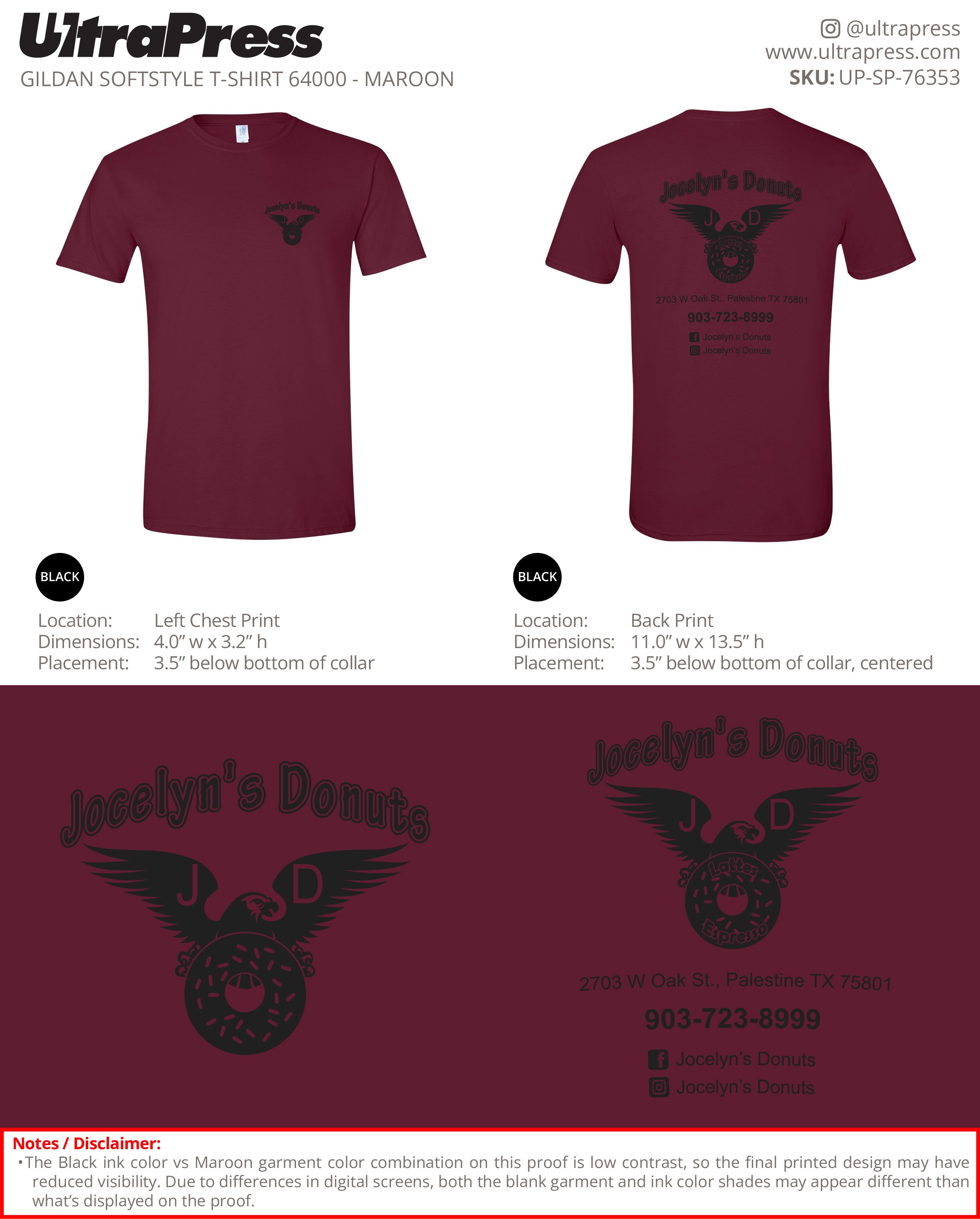 UP-SP-76353 Jocelyn's Donuts - Ly Sath 100 Min Qty (Bulk)