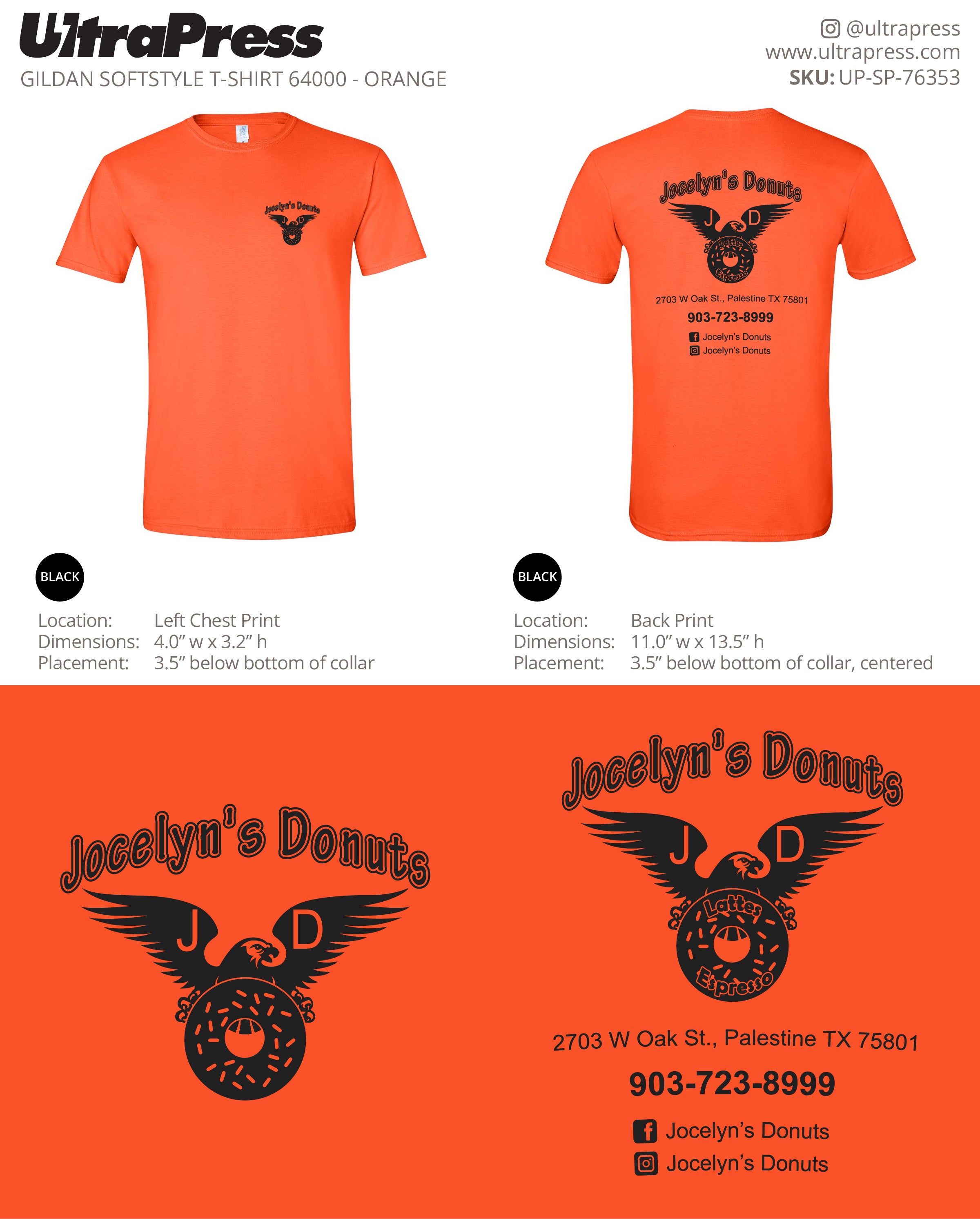 UP-SP-76353 Jocelyn's Donuts - Ly Sath 100 Min Qty (Bulk)