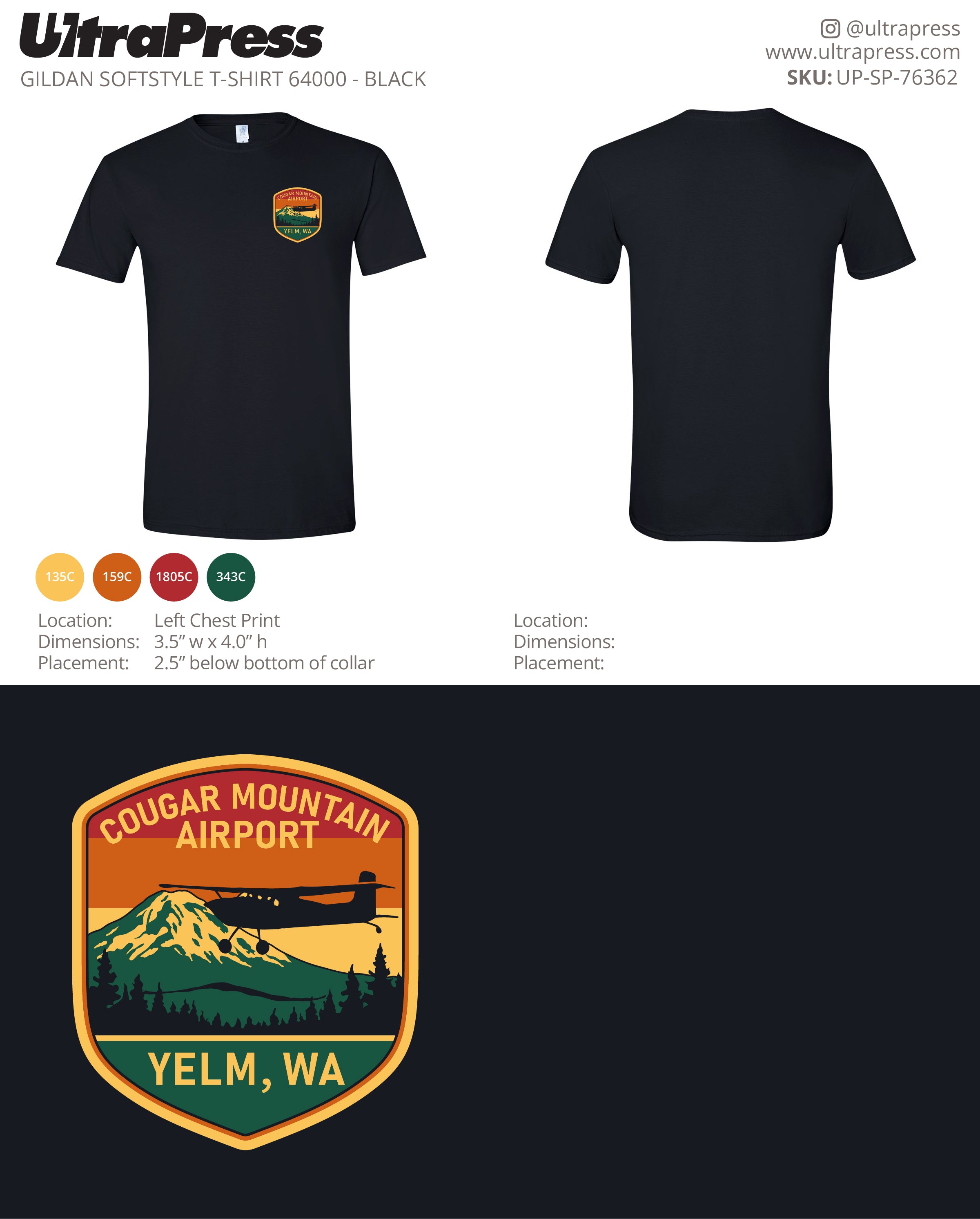 UP-SP-76362 Cougar Mountaing Airport - Ben Carlson 100 Min Qty (Bulk)