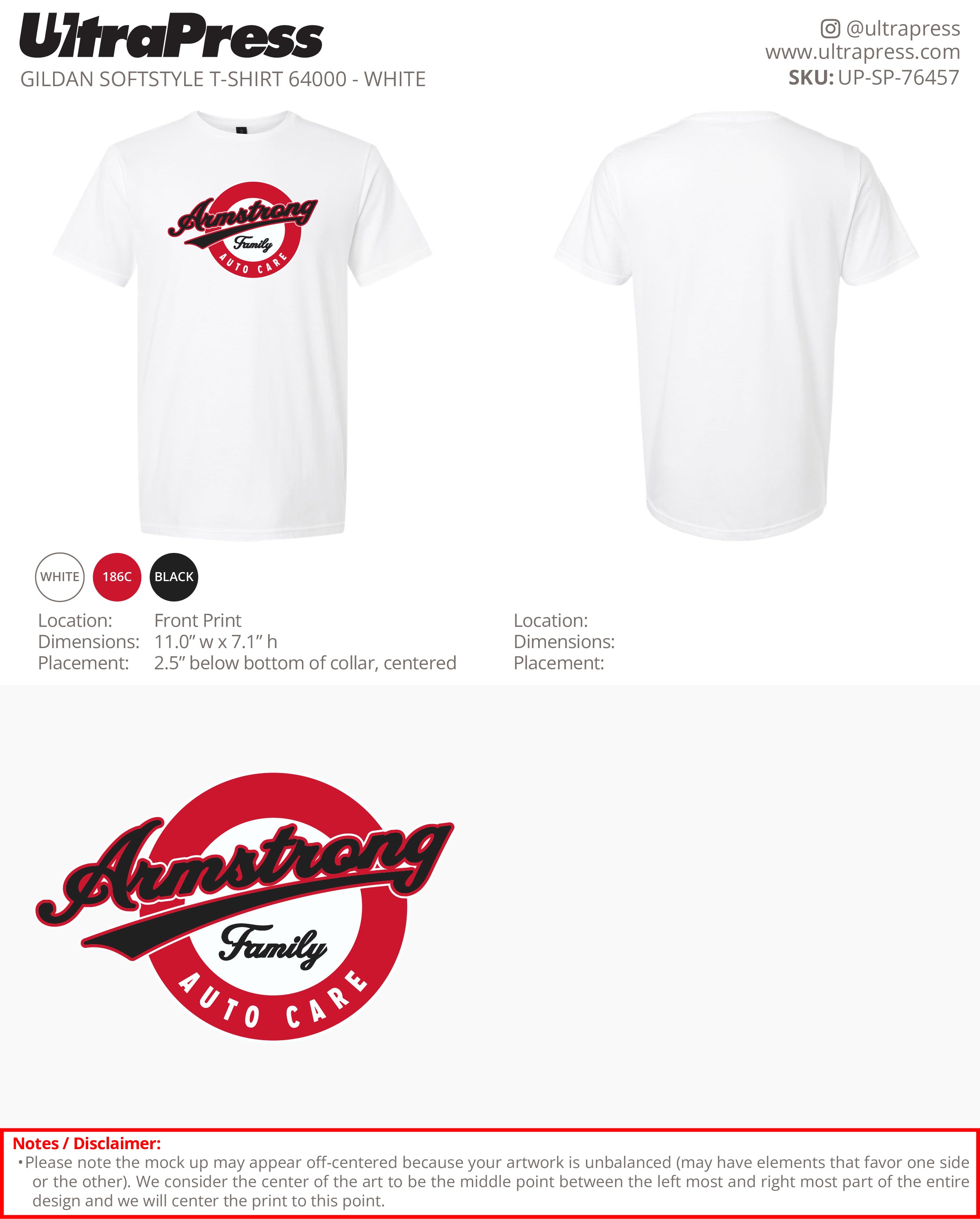 UP-SP-76457 Armstrong Family -  Alex Armstrong 50 Min Qty (Bulk)