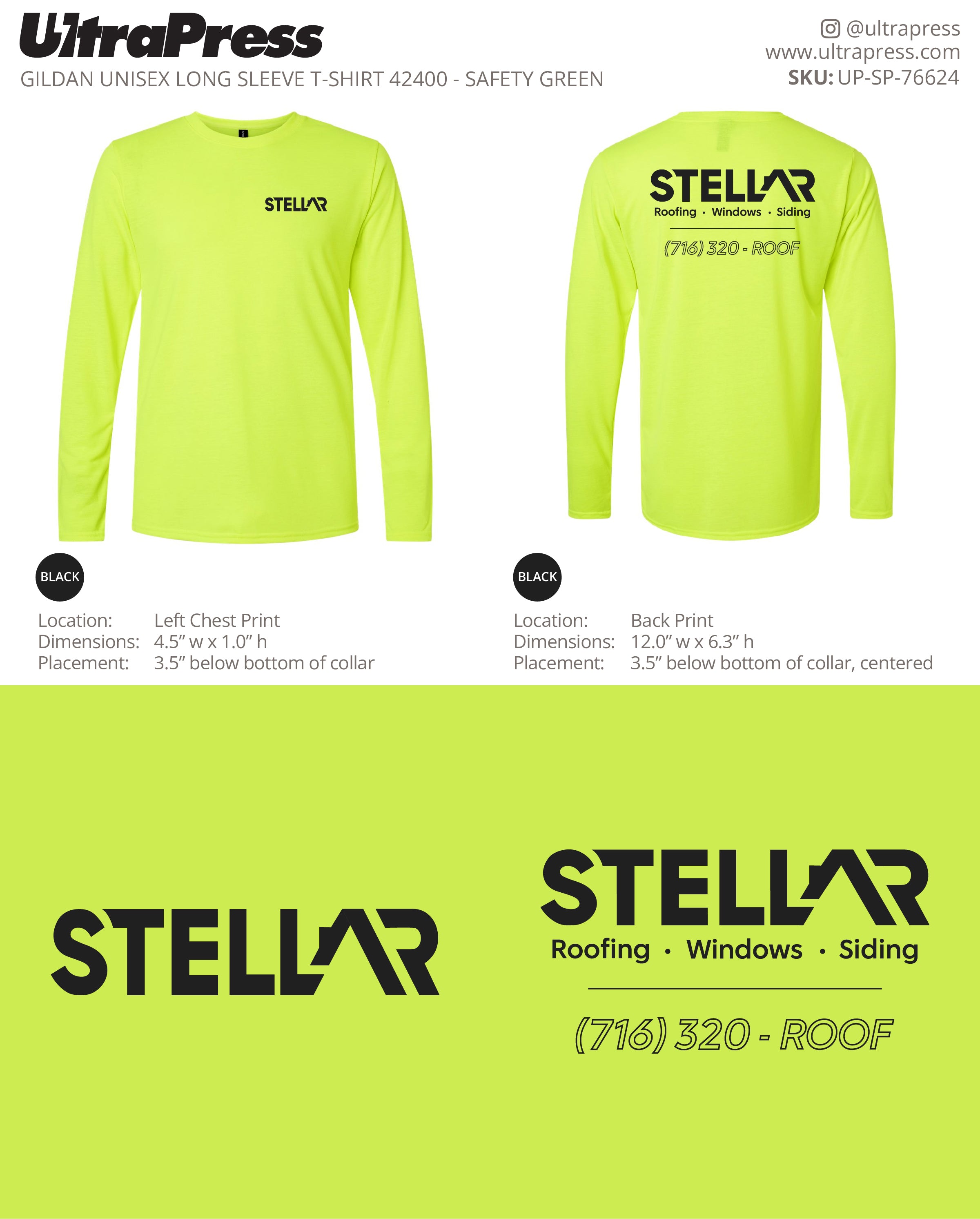 UP-SP-76624 Stellar Long Sleeves - Jeremy Punsiriruk 100 Min Qty (Bulk)