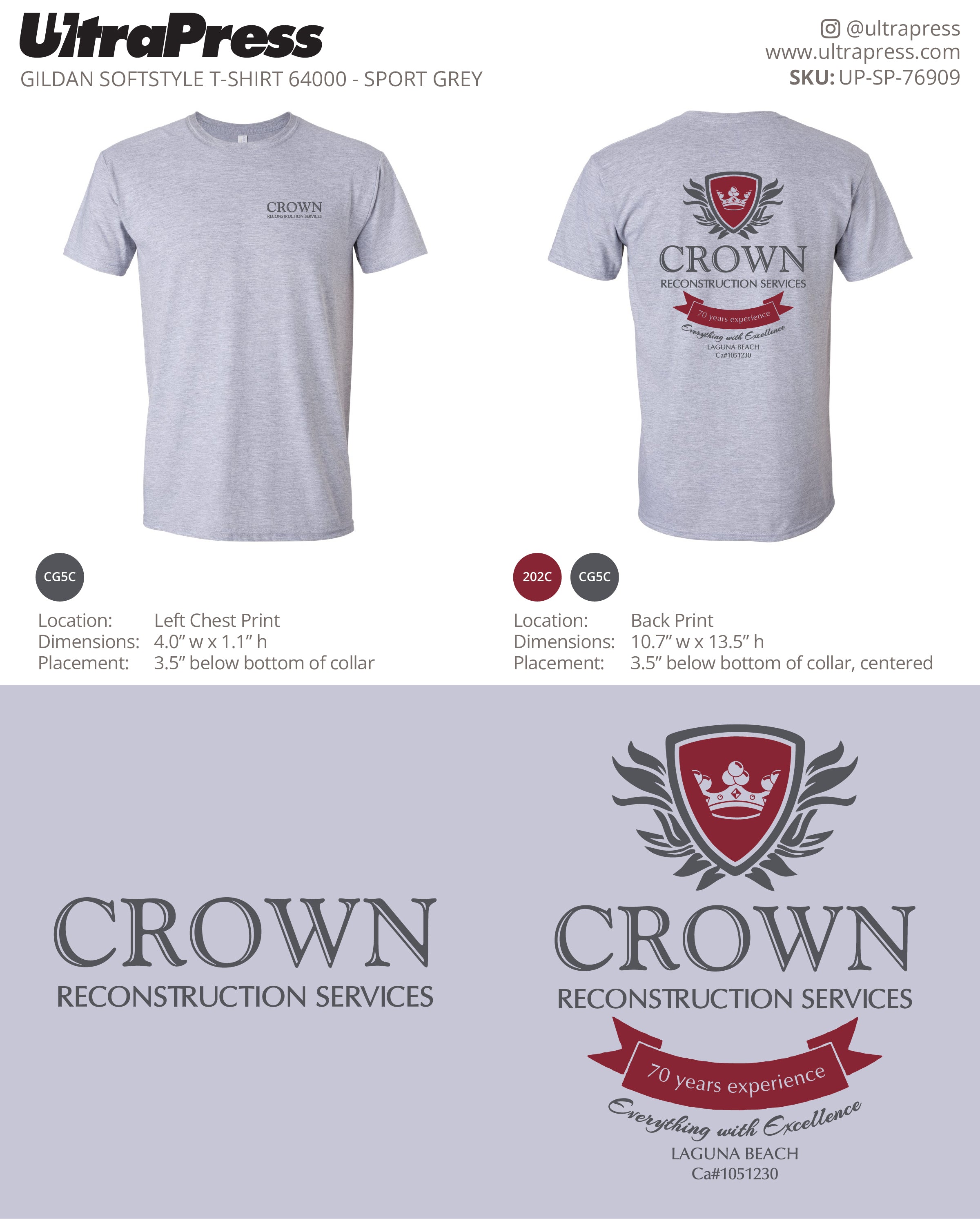 UP-SP-76909 Crown Reconstruction Services - Ryan Bartholomew 100 Min Qty (Bulk)