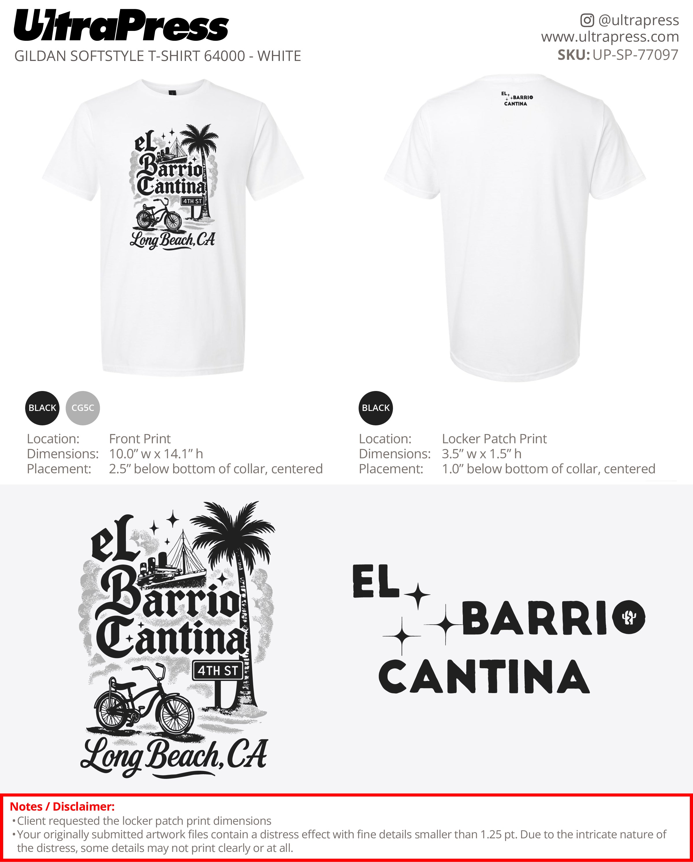 UP-SP-77097 El Barrio Cantina - Jesse Duron 100 Min Qty (Bulk)