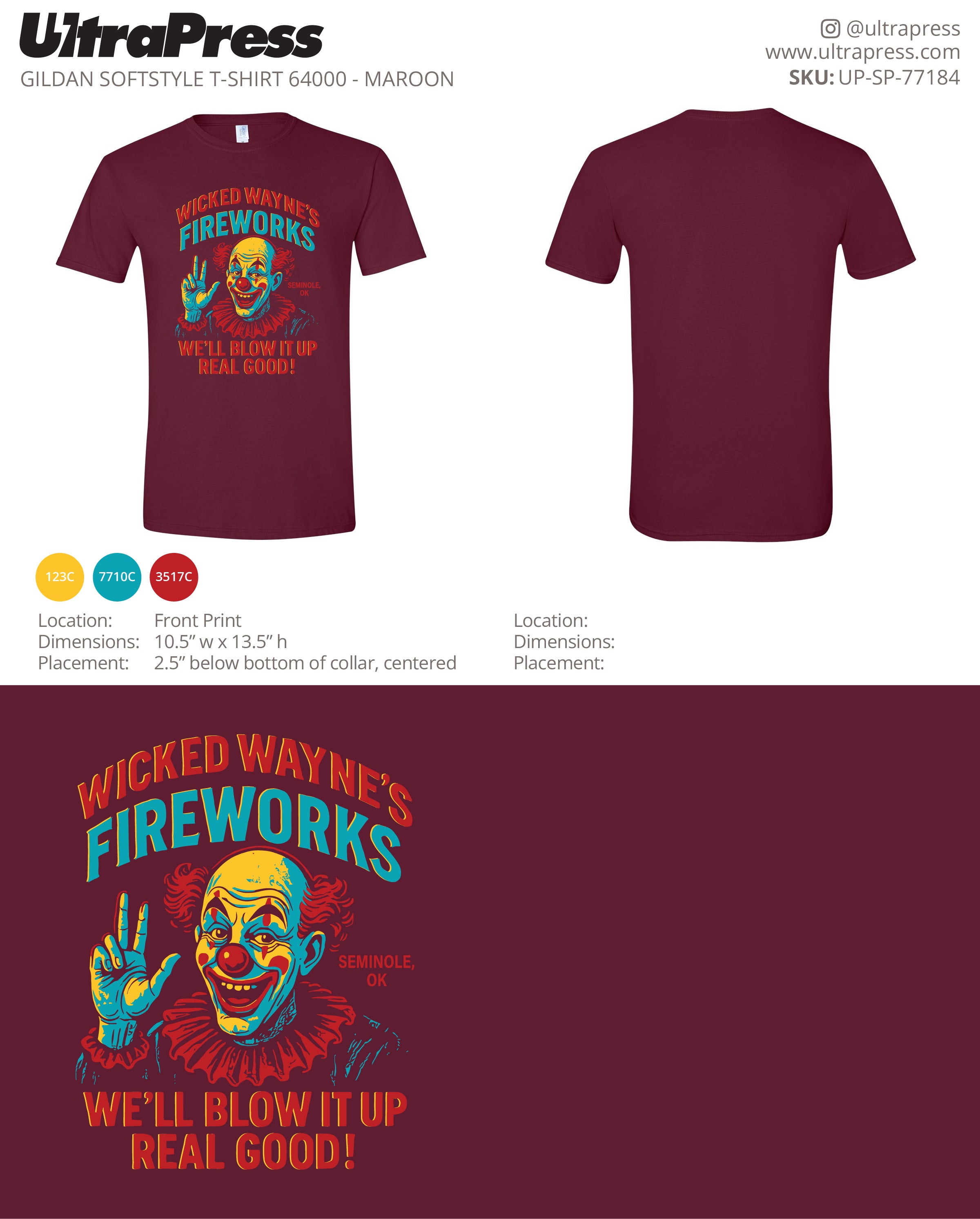 UP-SP-77184 Wicked Wayne's Fireworks - Stephanie Clifton 100 Min Qty (Bulk)