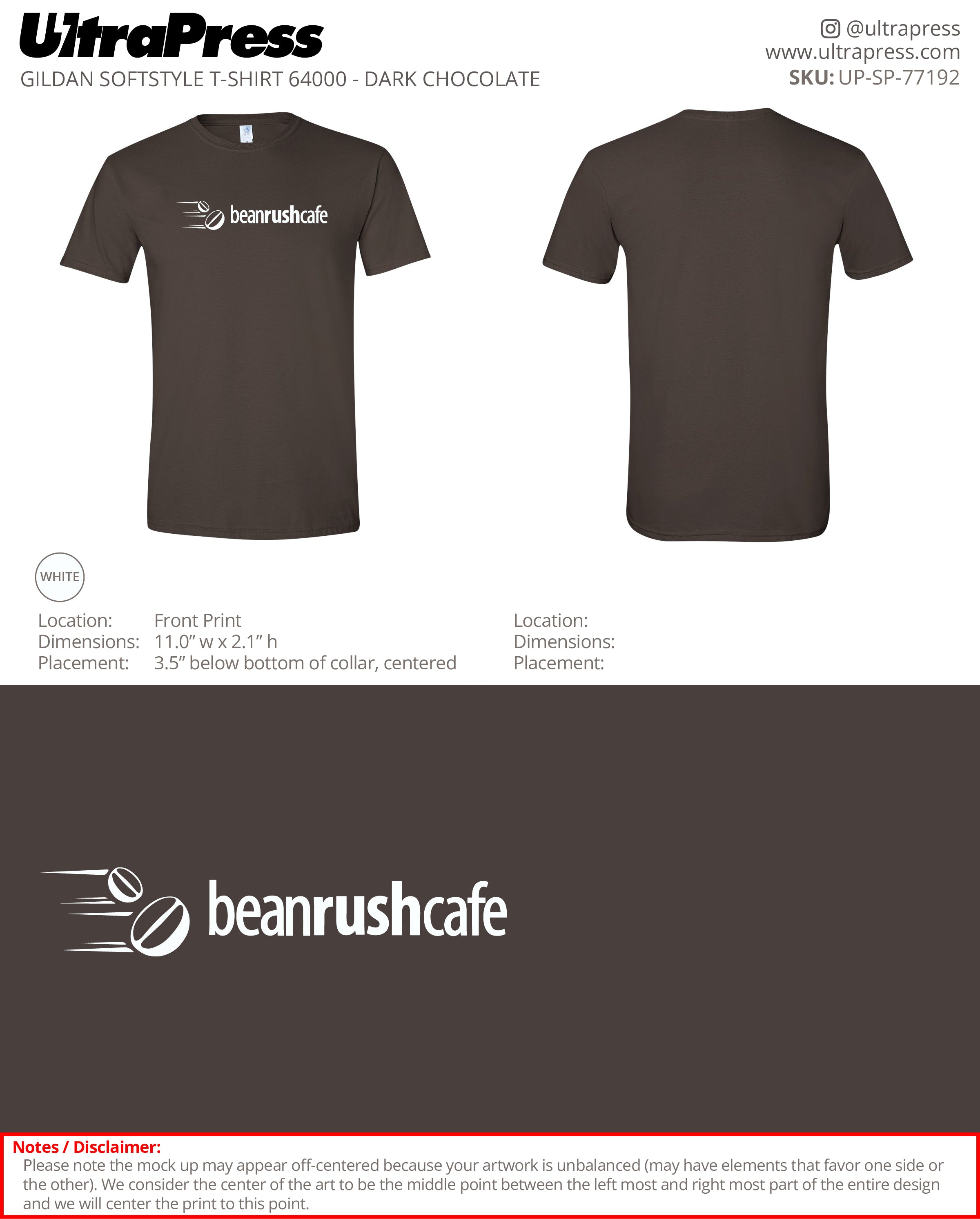 UP-SP-77192 Bean Rush Cafe - Shannon Abrahams 100 Min Qty (Bulk)