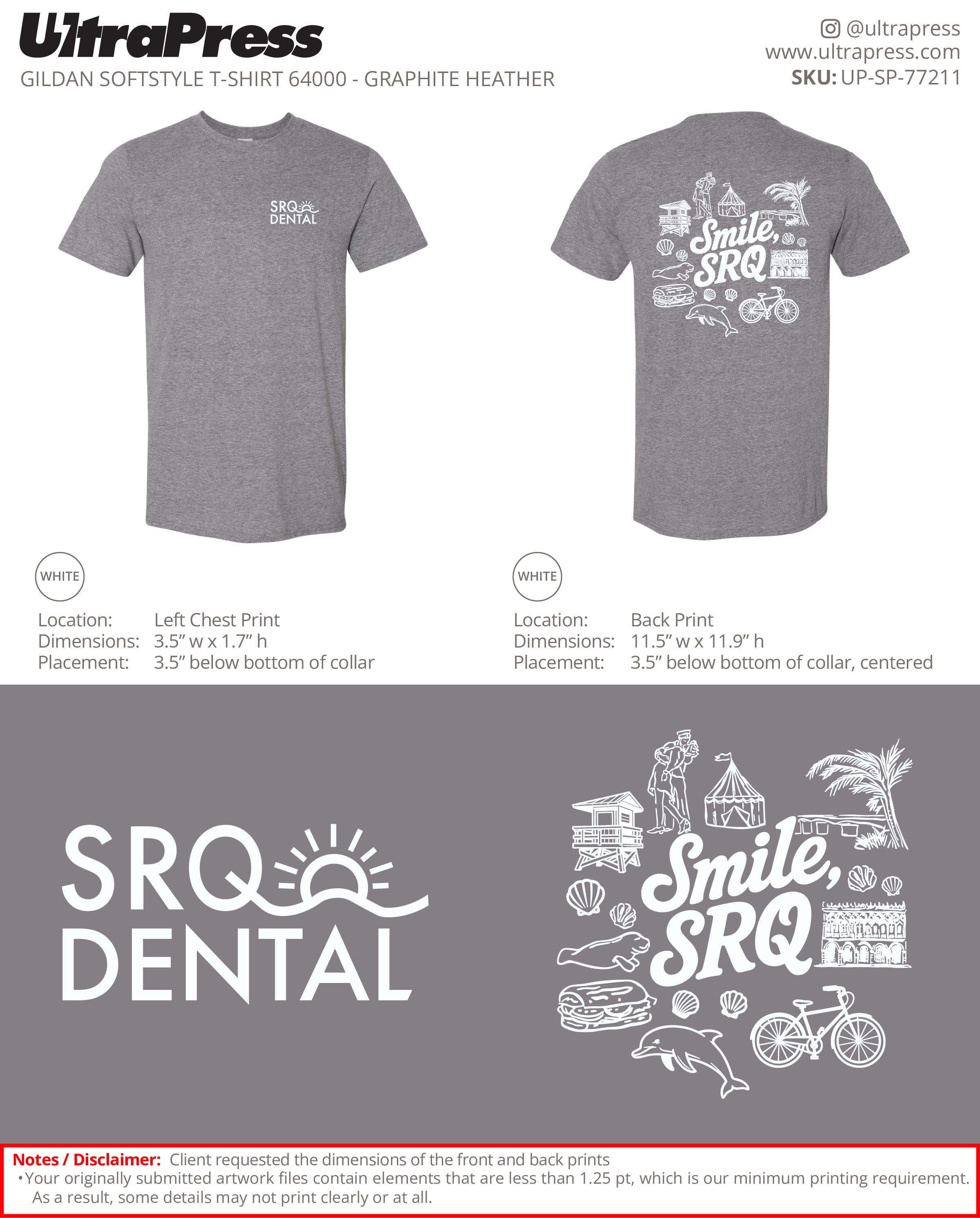 UP-SP-77211 SRQ Dental - Danielle Davis 100 Min Qty (Bulk)