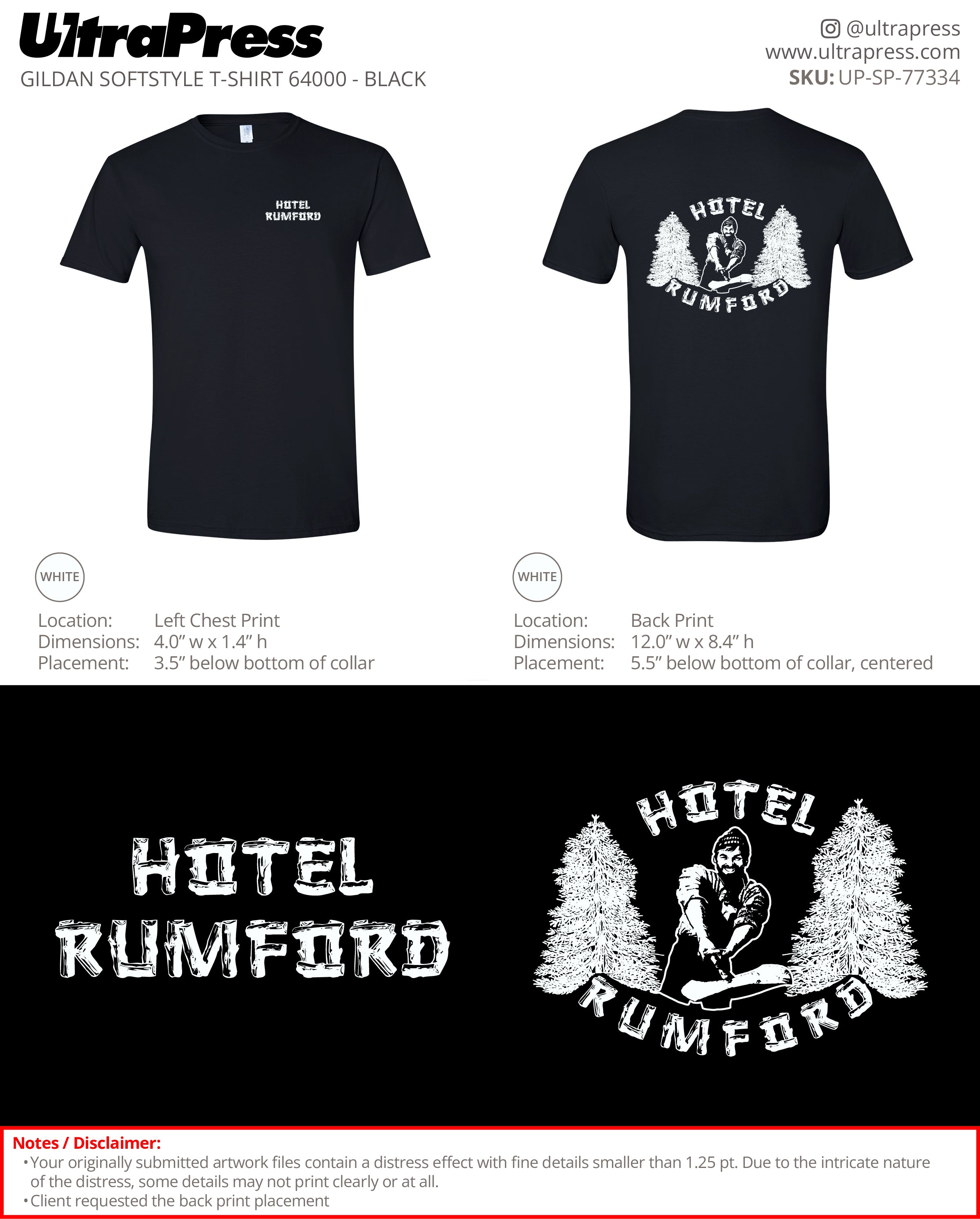 UP-SP-77334 Hotel Rumford - David Guay 100 Pieces Package (Bulk)