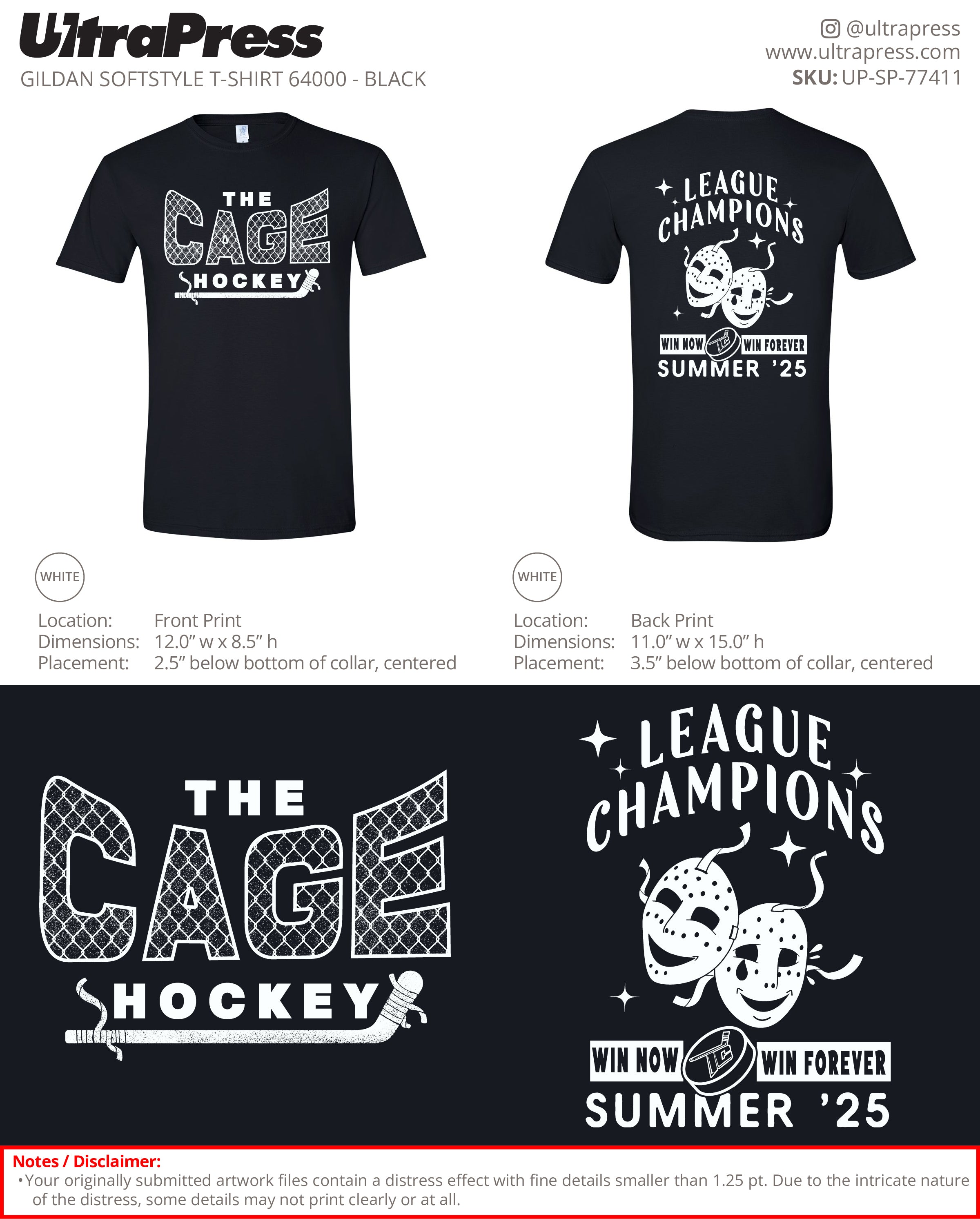 UP-SP-77411 The Cage League Champions - Frank Dalessandro - 100 Min Qty Package (Bulk)