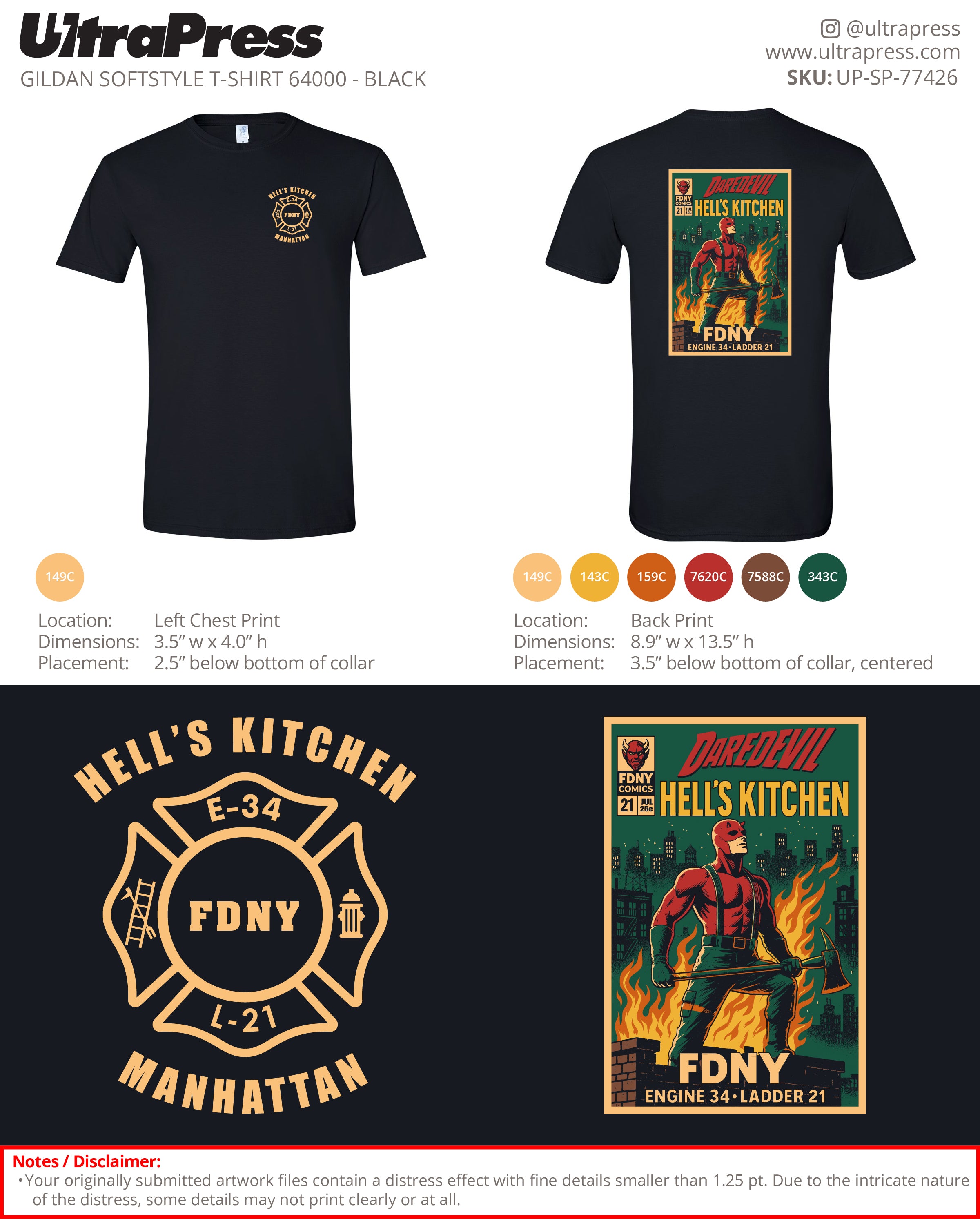 UP-SP-77426 FDNY Hell's Kitchen Manhattan - Michael Grimm 72 Min Qty (Bulk)