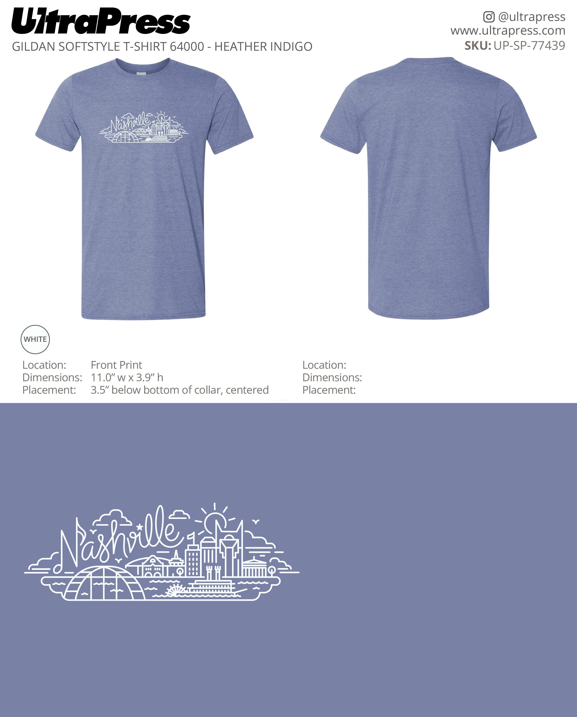 UP-SP-77439 Nashville Skyline - Ilex Pounders 100 Min Qty (Bulk)