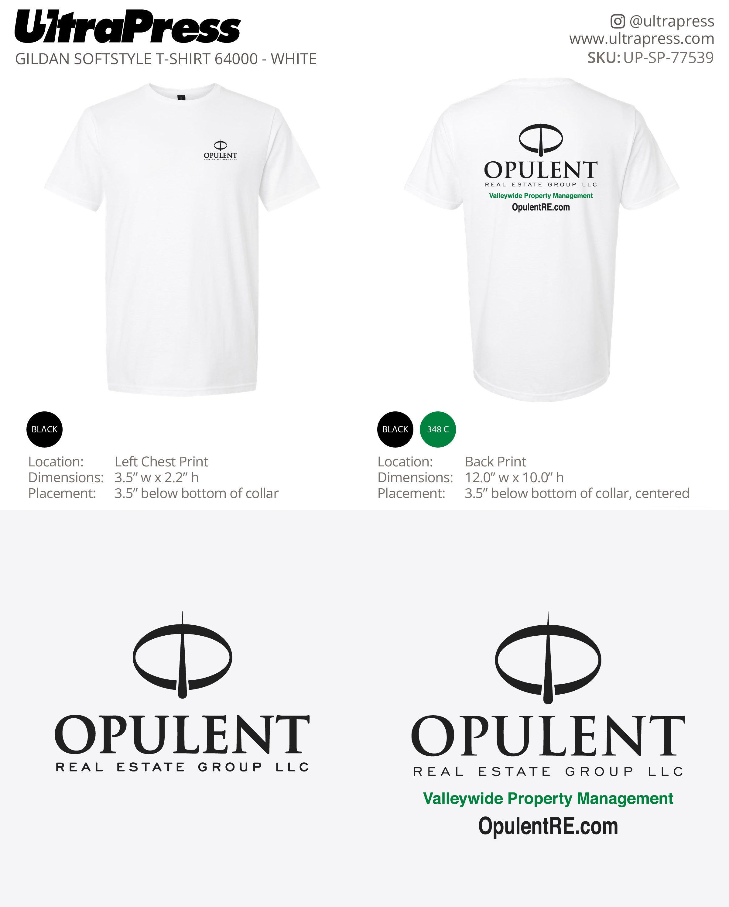 UP-SP-77539 Opulent Real Estate Group LLC - James Ruley 100 Min Qty (Bulk)