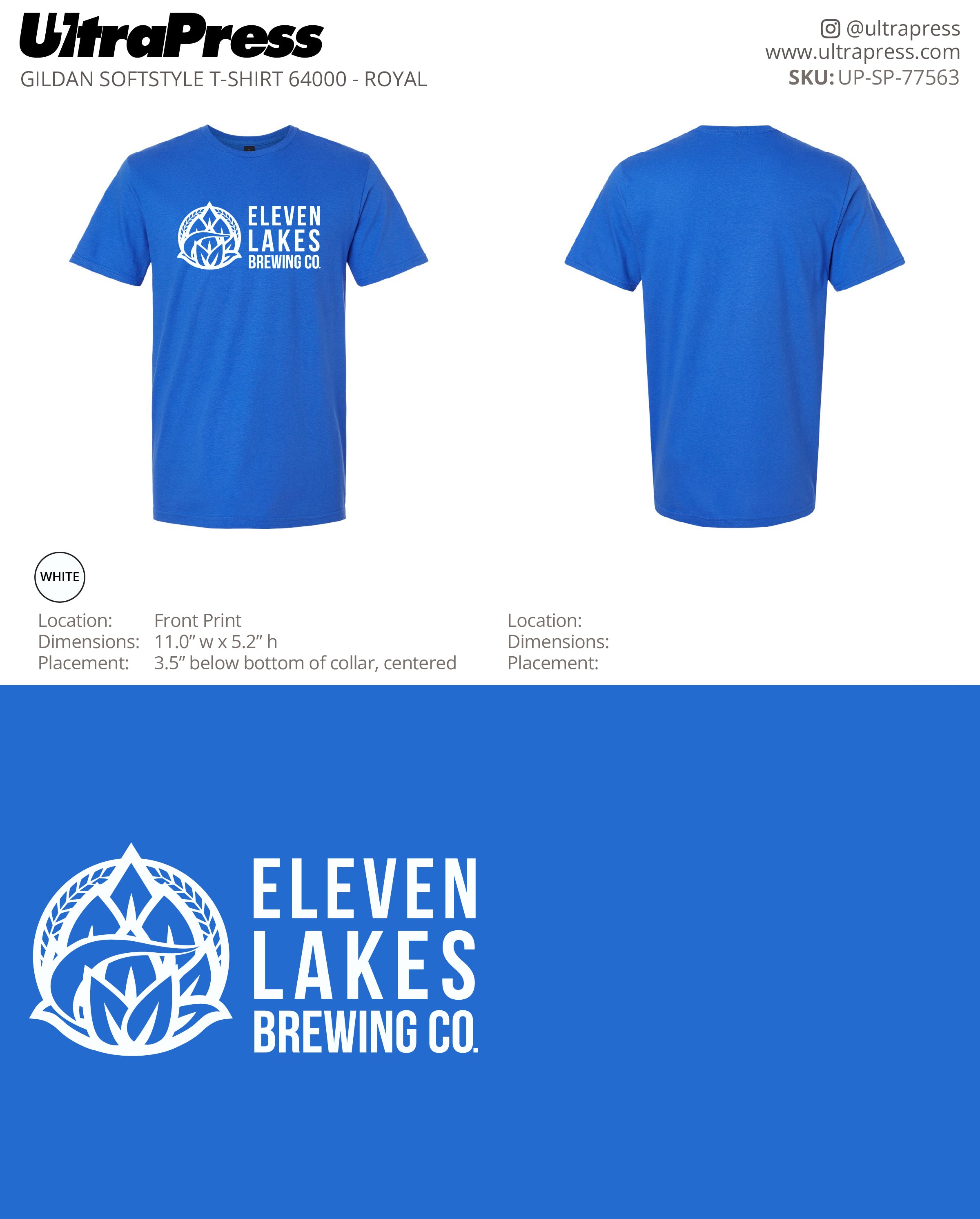UP-SP-77563 Eleven Lakes - Teresa A Lippy 100 Min Qty (Bulk)