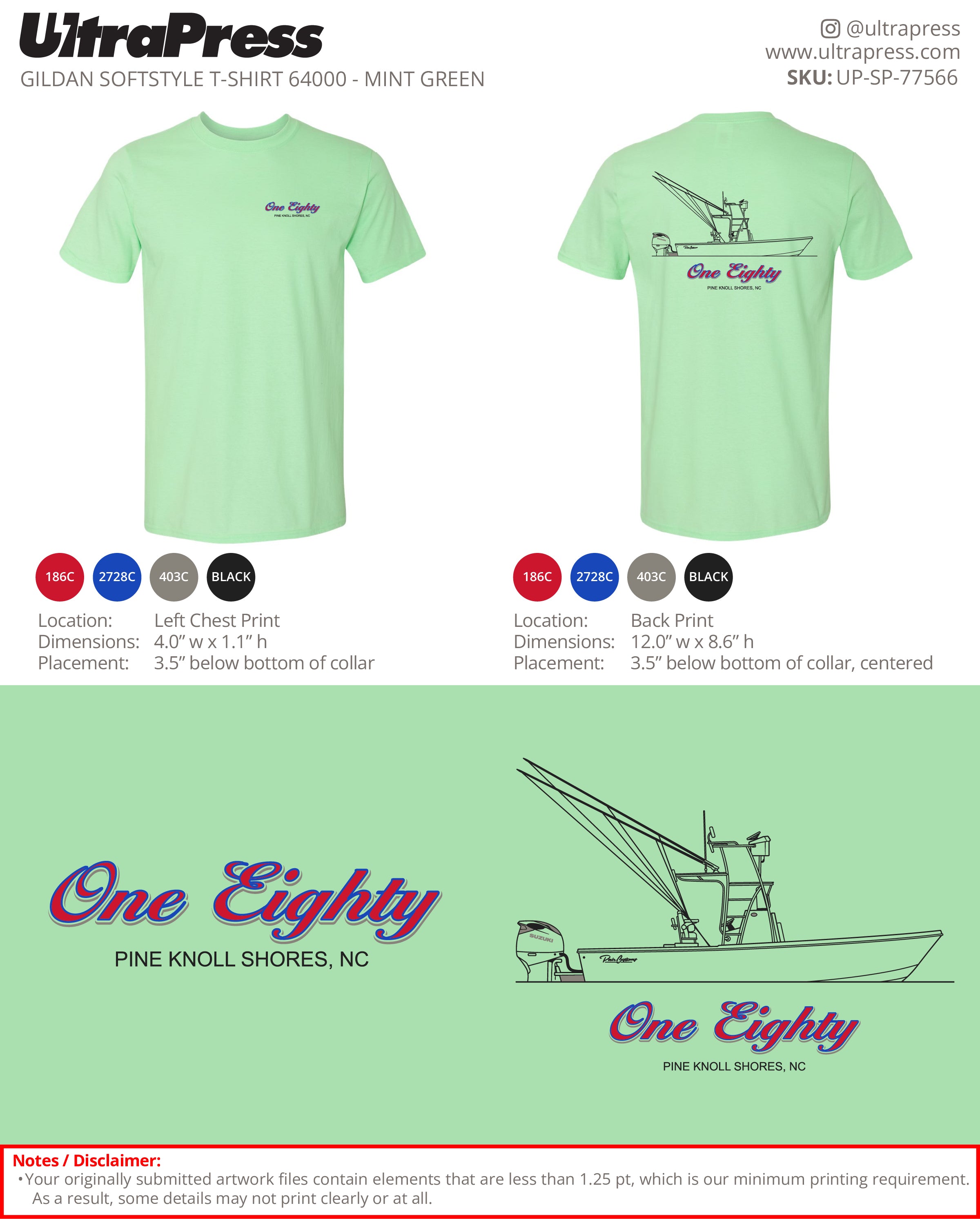 UP-SP-77566 One Eighty - Joel Fickling 100 Min Qty (Bulk)