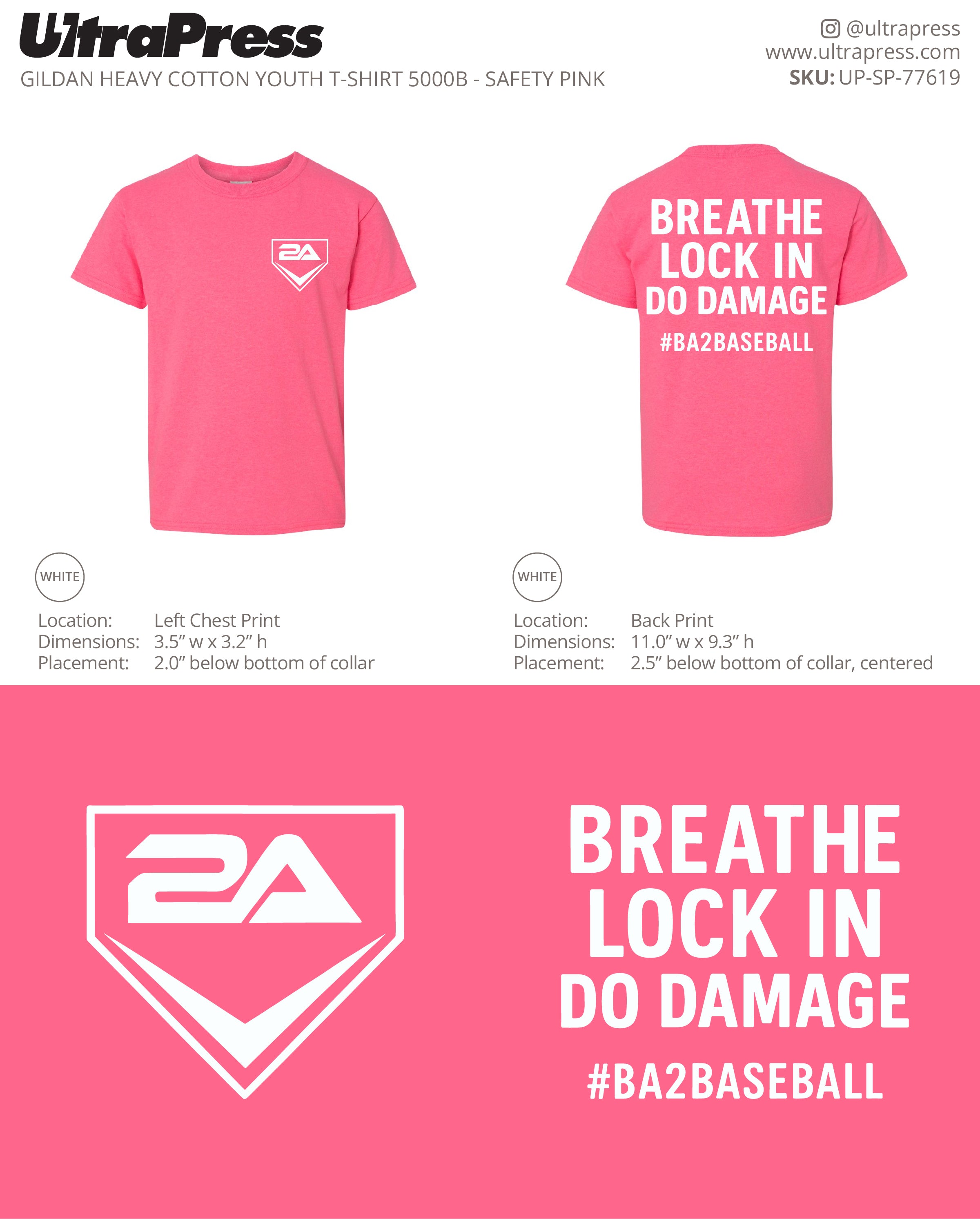 UP-SP-77619 #BA2BASEBALL - BREATHE Greensboro Yard Goats 100 Min Qty (Bulk)