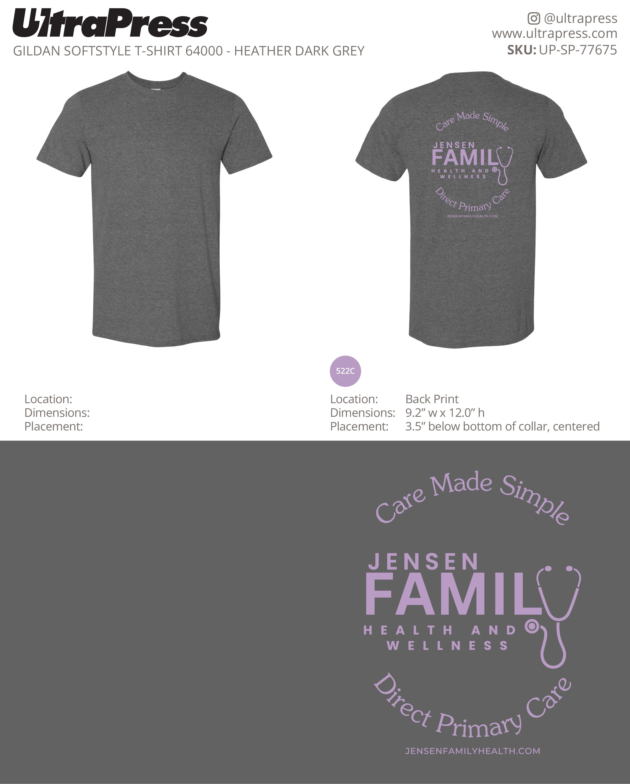 UP-SP-77675 Jensen Family Health and Wellness 100 Min Qty (Bulk)