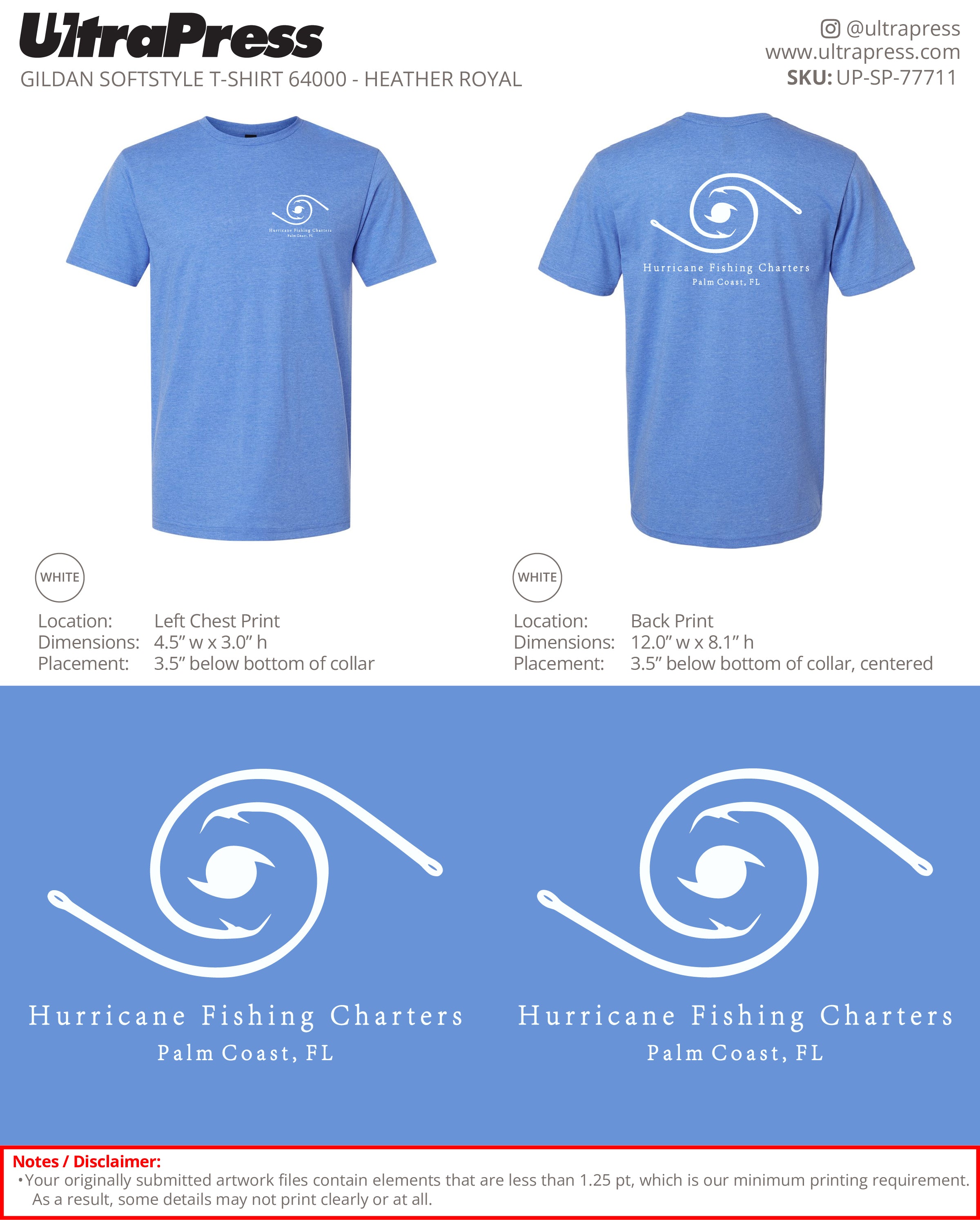 UP-SP-77711 Hurricane Charters - Mark Robbins 100 Min Qty (Bulk)