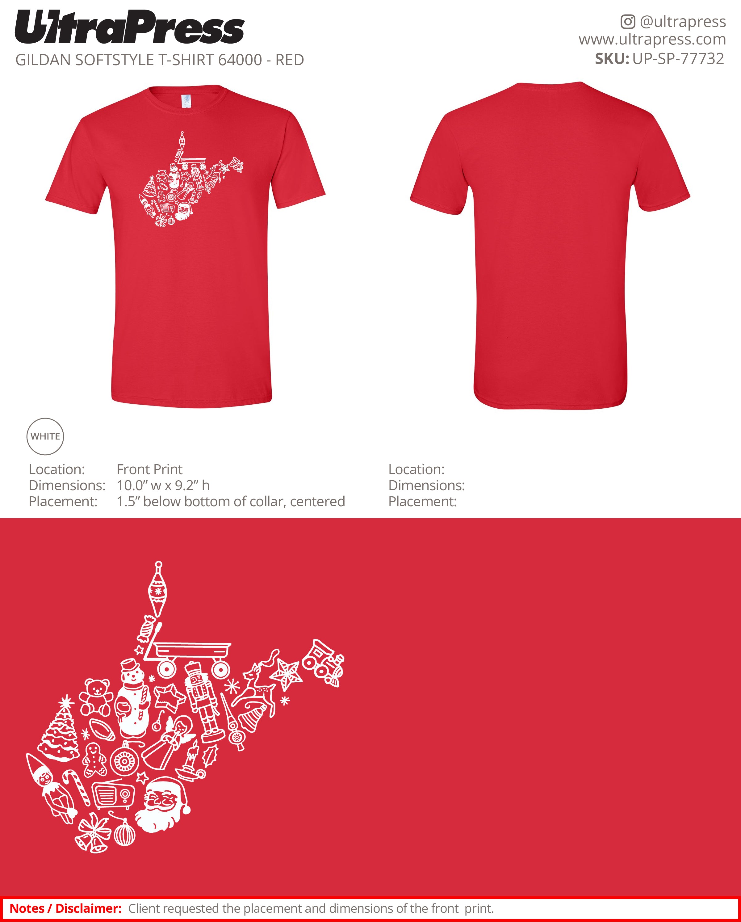 UP-SP-77732 WV Vintage Christmas - Jenna Reed 100 Min Qty (Bulk)