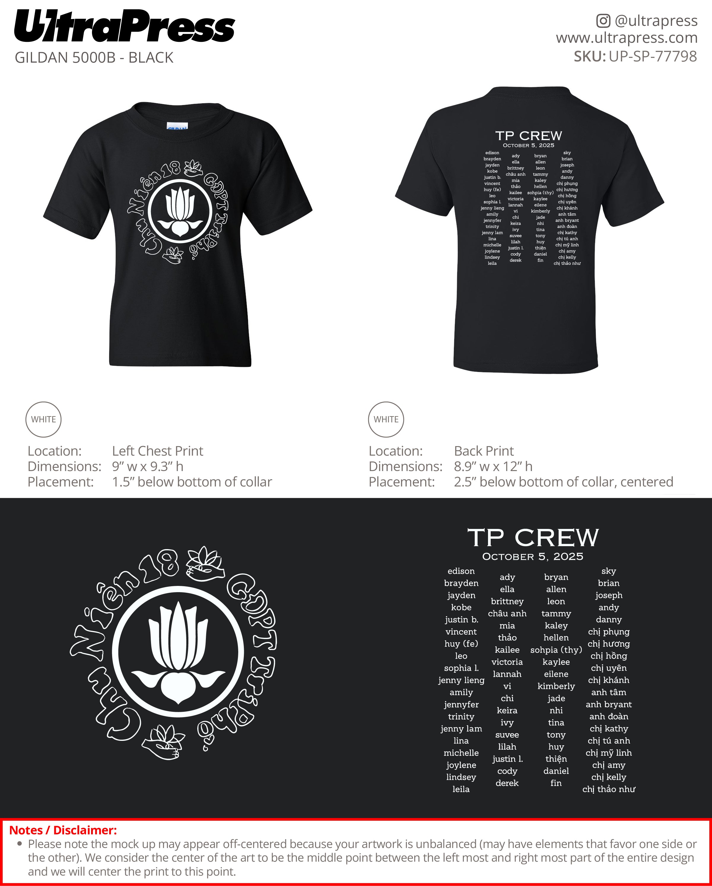 UP-SP-77798 Chu Niên 18 GDPT TriPhô - Uyen Nguyen 100 Min Qty (Bulk)