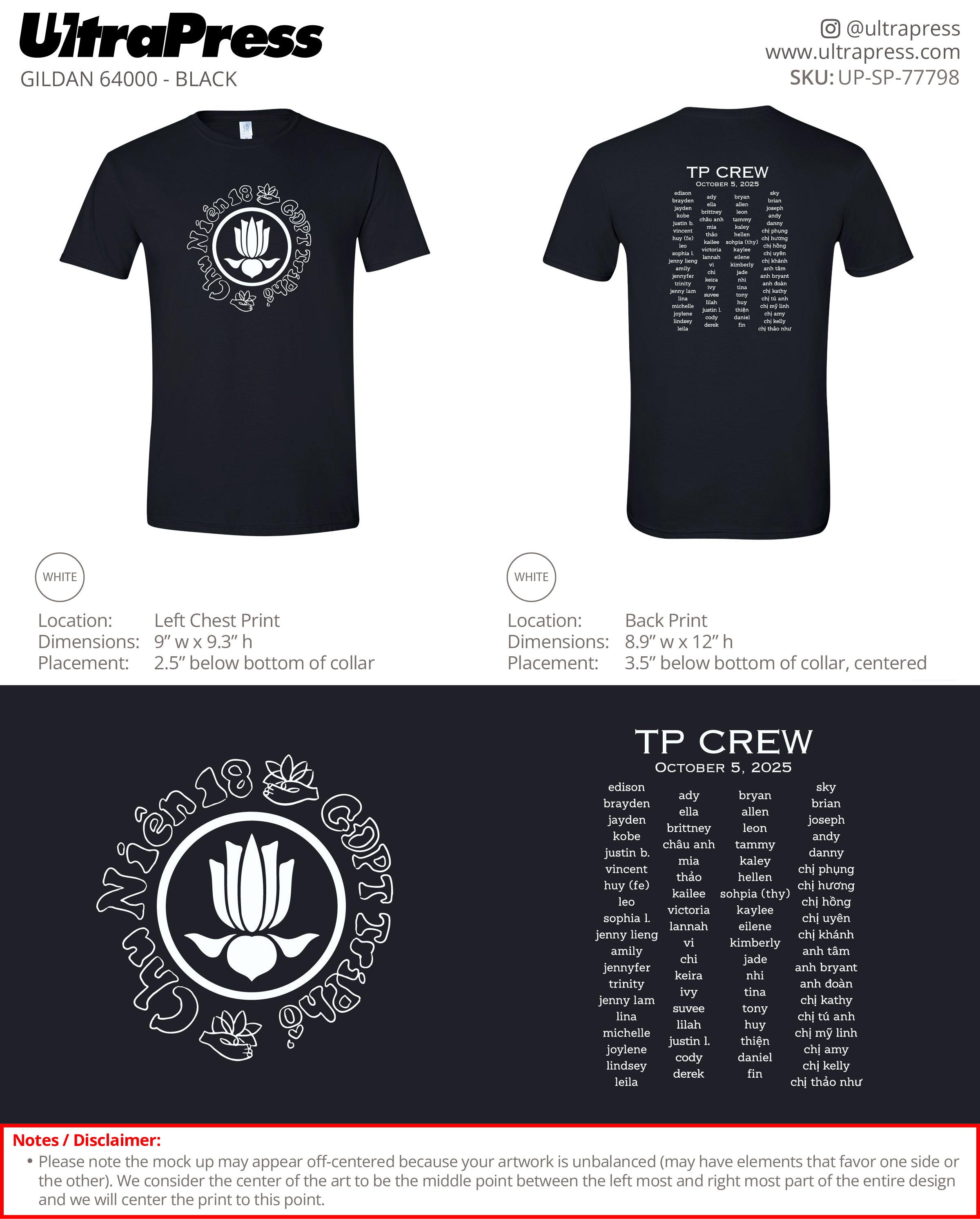 UP-SP-77798 Chu Niên 18 GDPT TriPhô - Uyen Nguyen 100 Min Qty (Bulk)